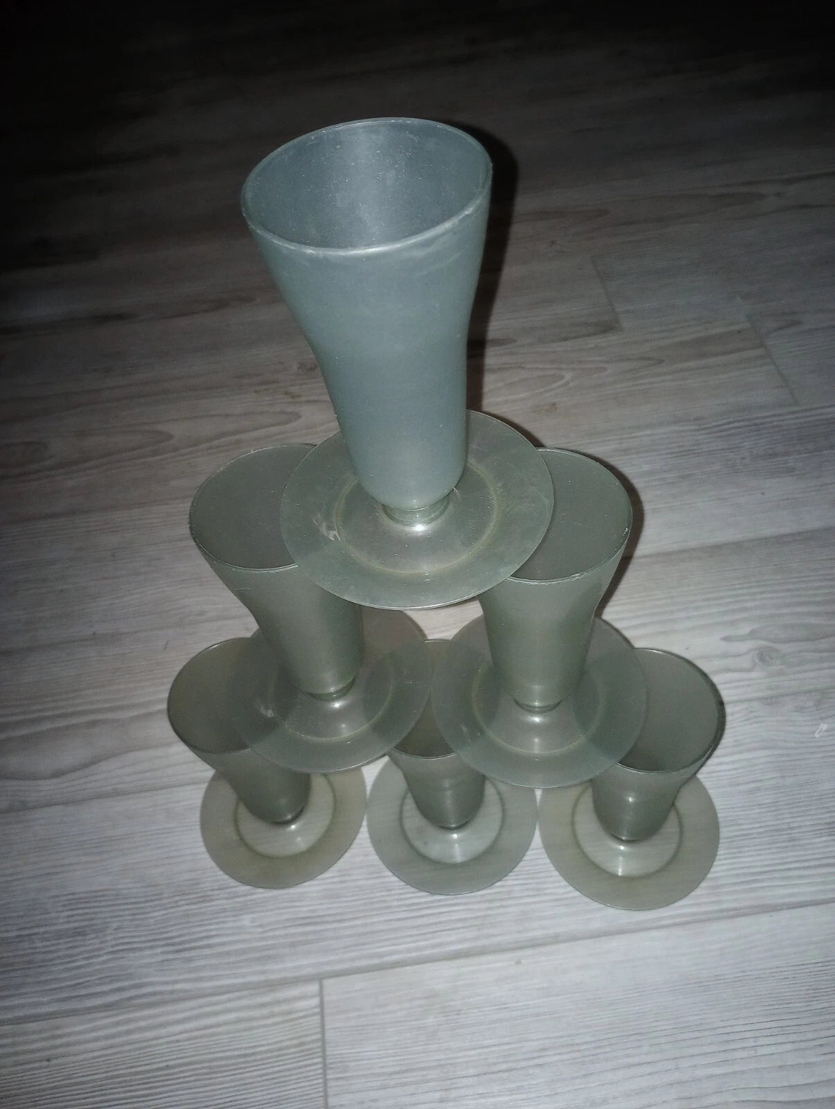 TheGudStuff: Vtg Tupperware 754-7 Grey Dessert Parfait Cup Set of 6 *NO LIDS* | eBay