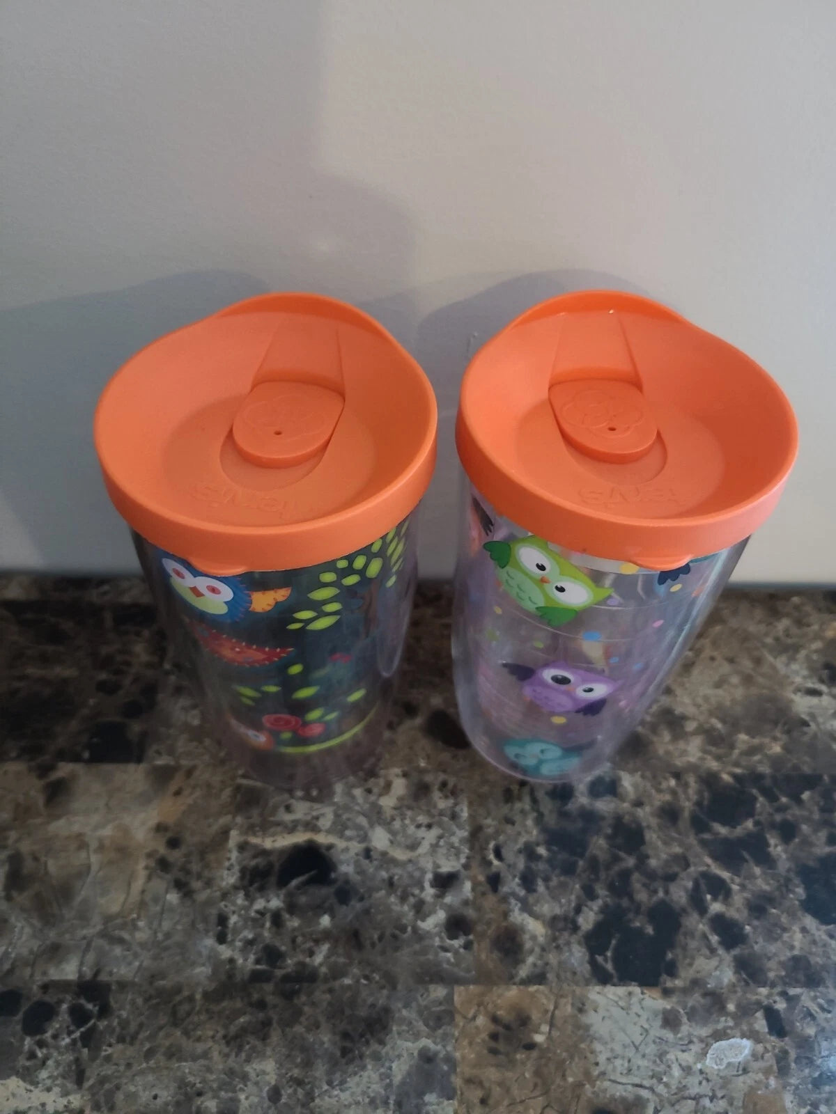 T2 SET OF 2~Tervis Tumbler With Lid-Owls-16 oz.-Multicolor-Excellent Condition. | eBay