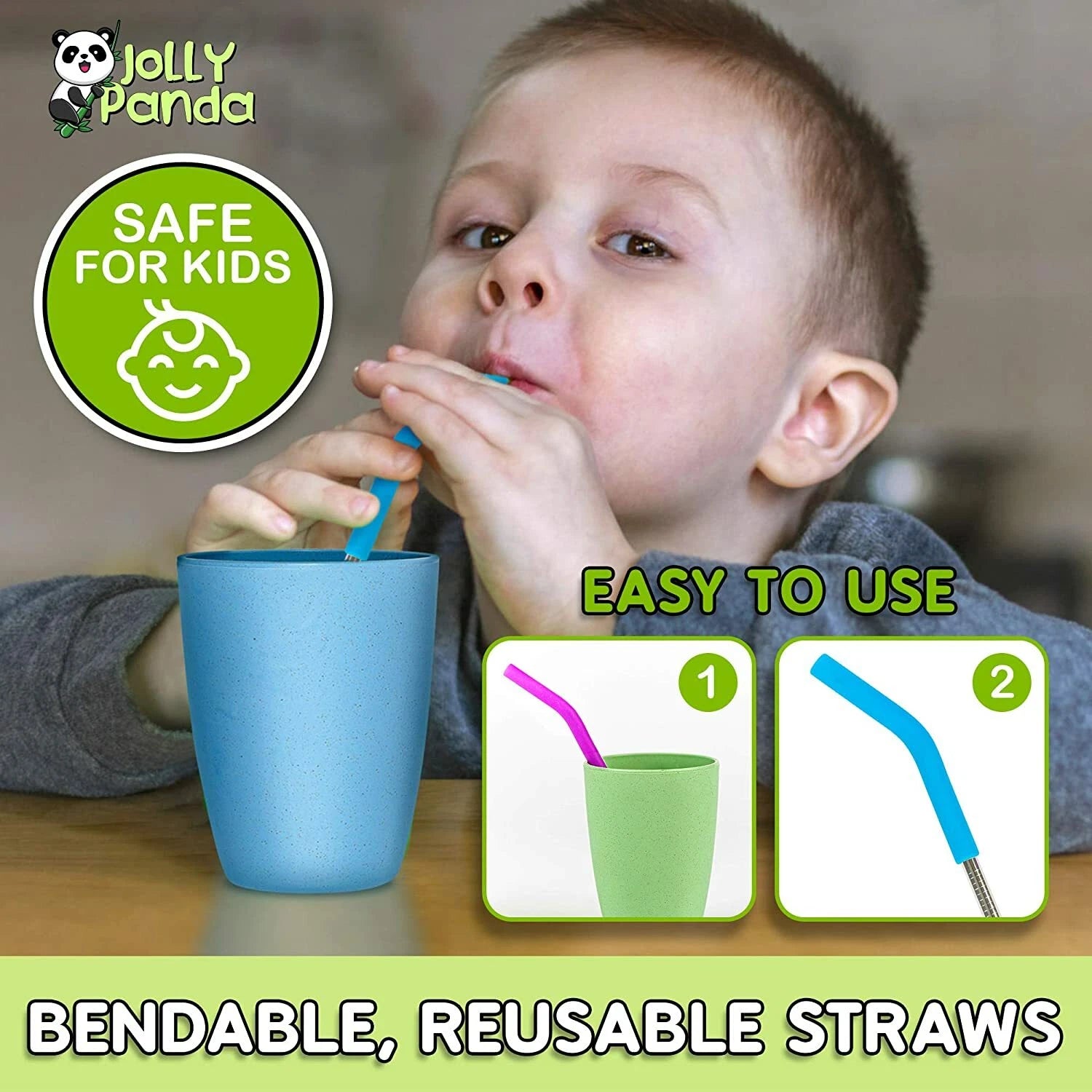 Eco Friendly 6 Items Unbreakable Reusable Drinking Cups 4(12 OZ) Cups & 2 Straws | eBay