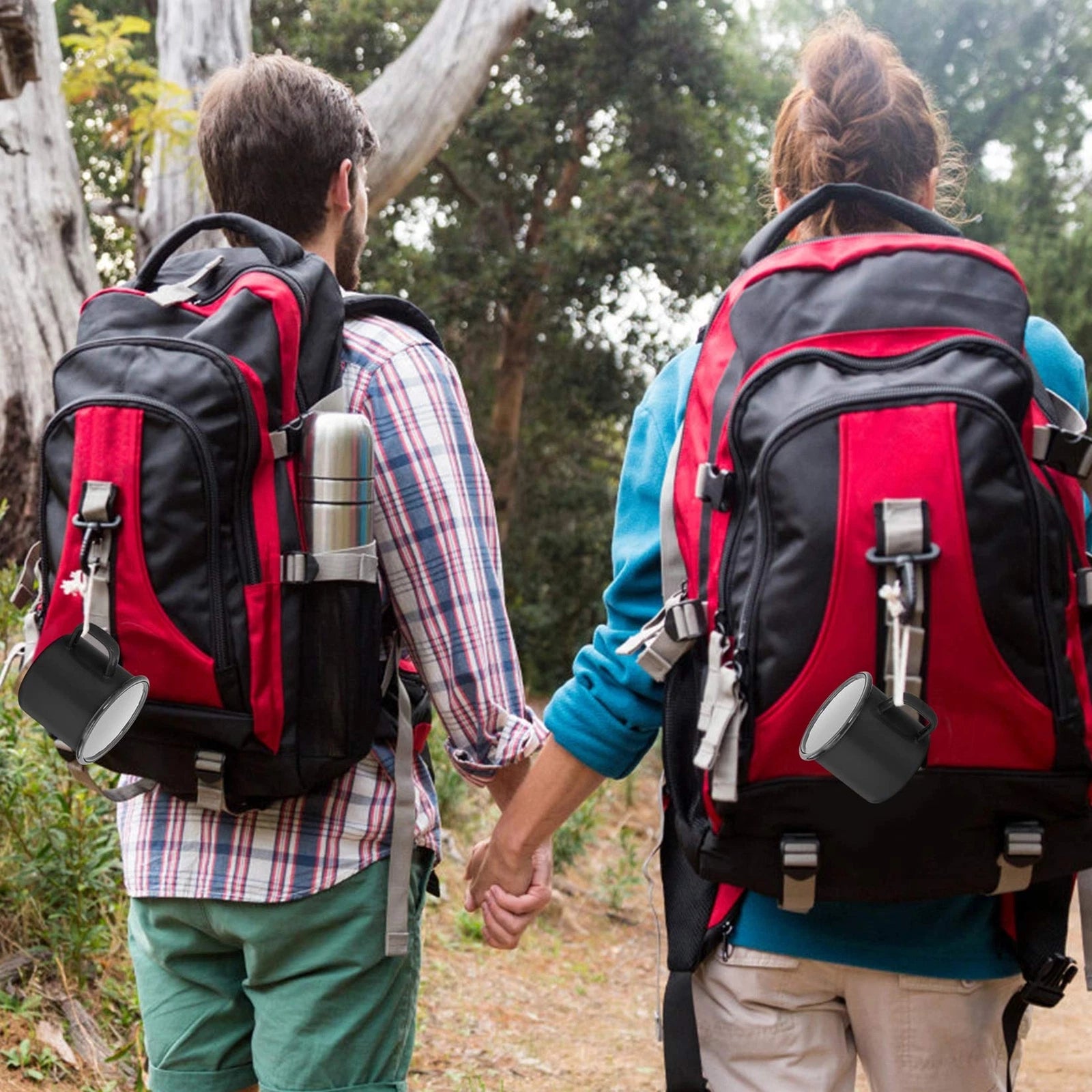 Black Enamel Camping Coffee Mugs Set of 6 12oz Small Camp Enamel Tea Cups for... | eBay