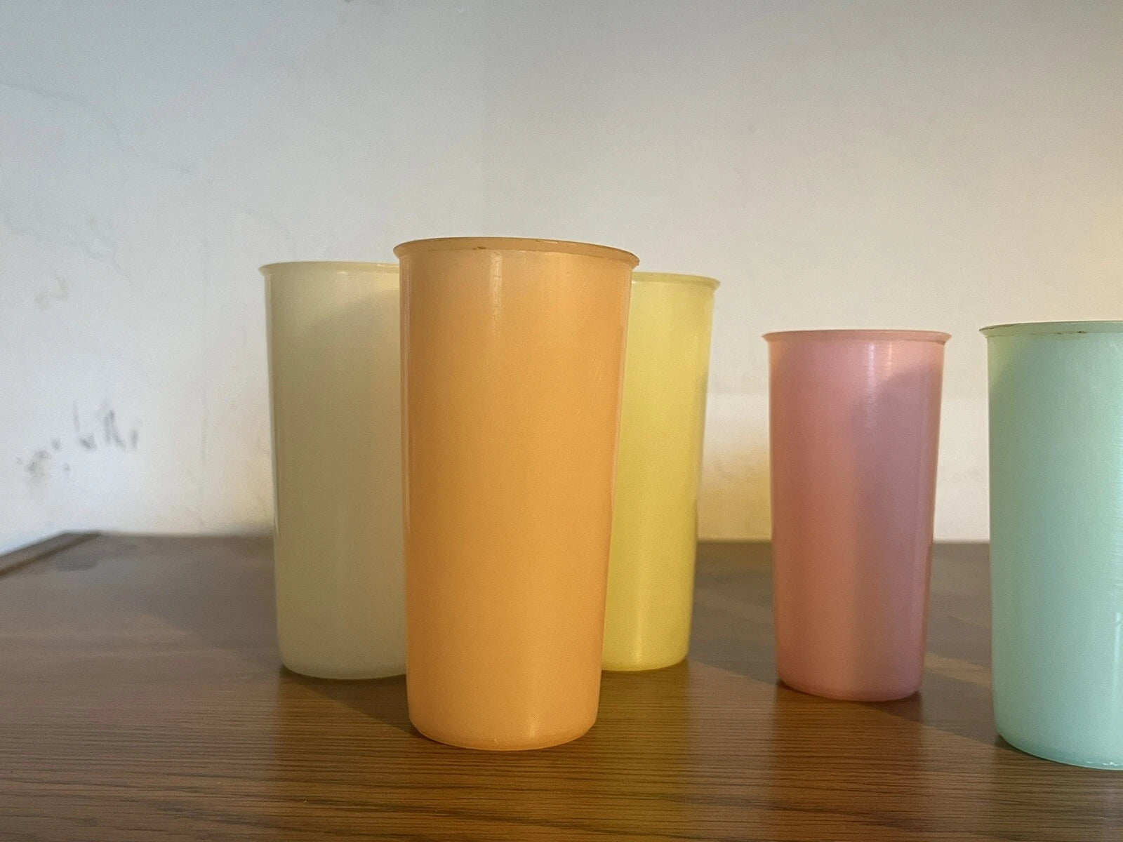 Lot Of 6 Vintage Tupperware Pastel Cups 3 Tumblers 3 Juice Cups #117 | eBay