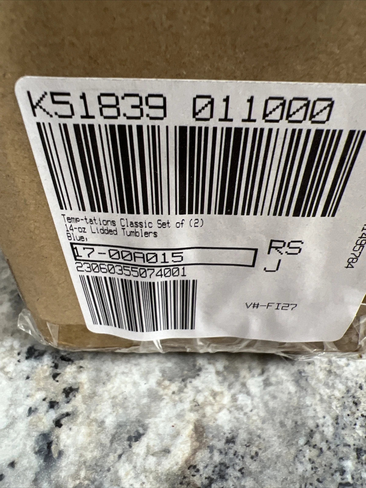 Temp-tations 14oz Tumbler Cup Blue Flower Pattern Floral Lace | eBay