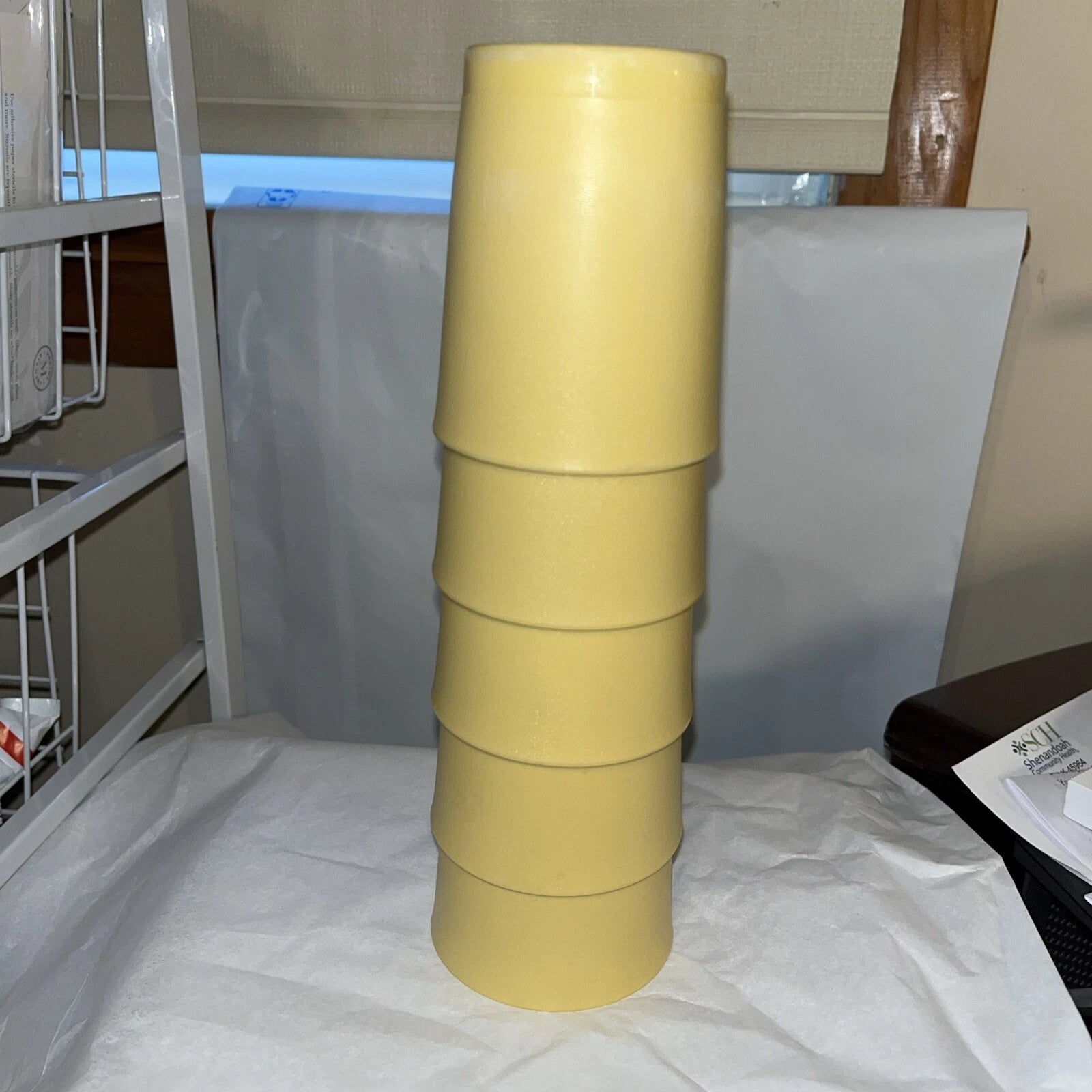 Set Of 5 Vintage Tupperware Harvest Gold 6 oz Plastic Tumbler Cups | eBay