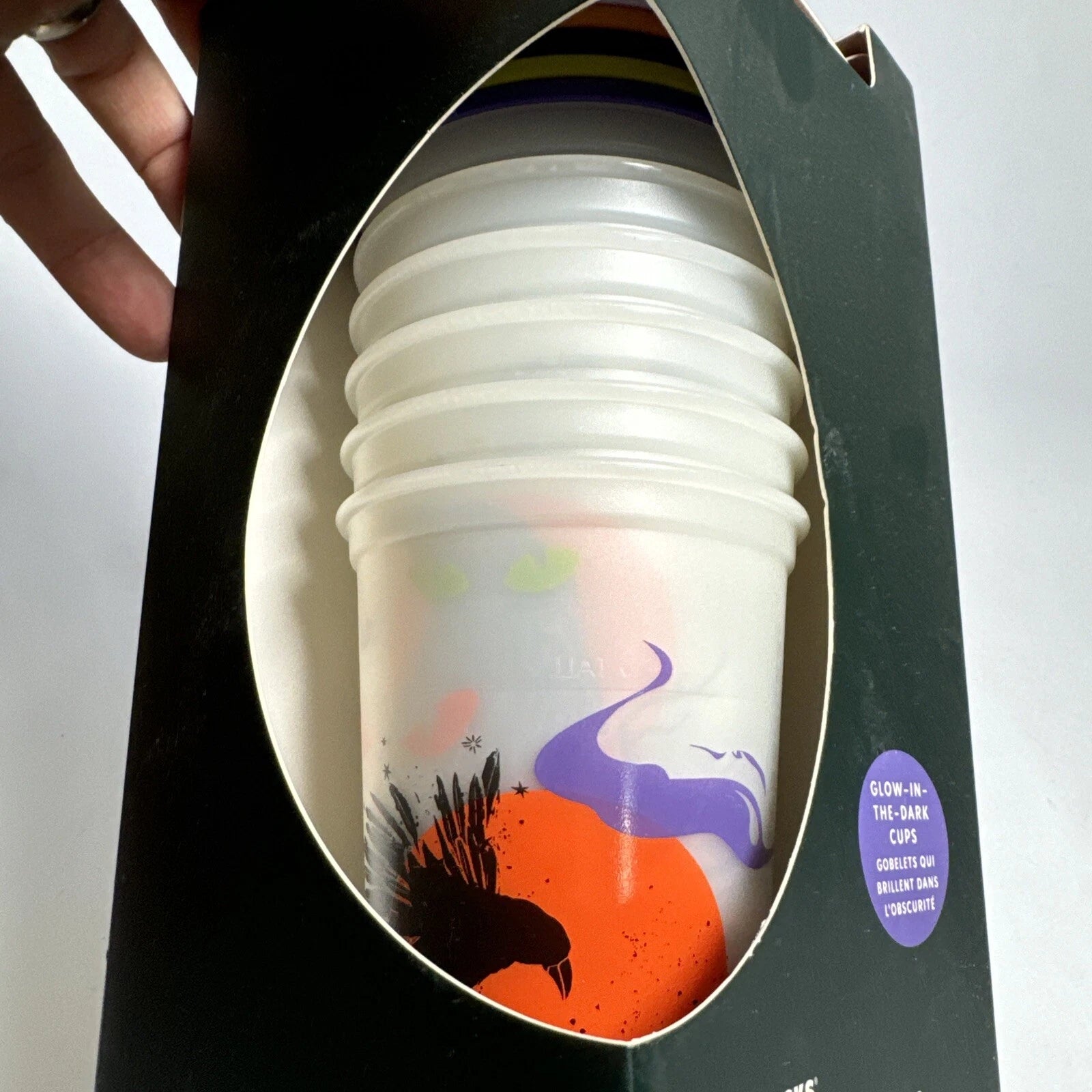 Starbucks Halloween 2022 Glow in the Dark Reusable Hot Cups 16oz 6 Pack Rare New | eBay