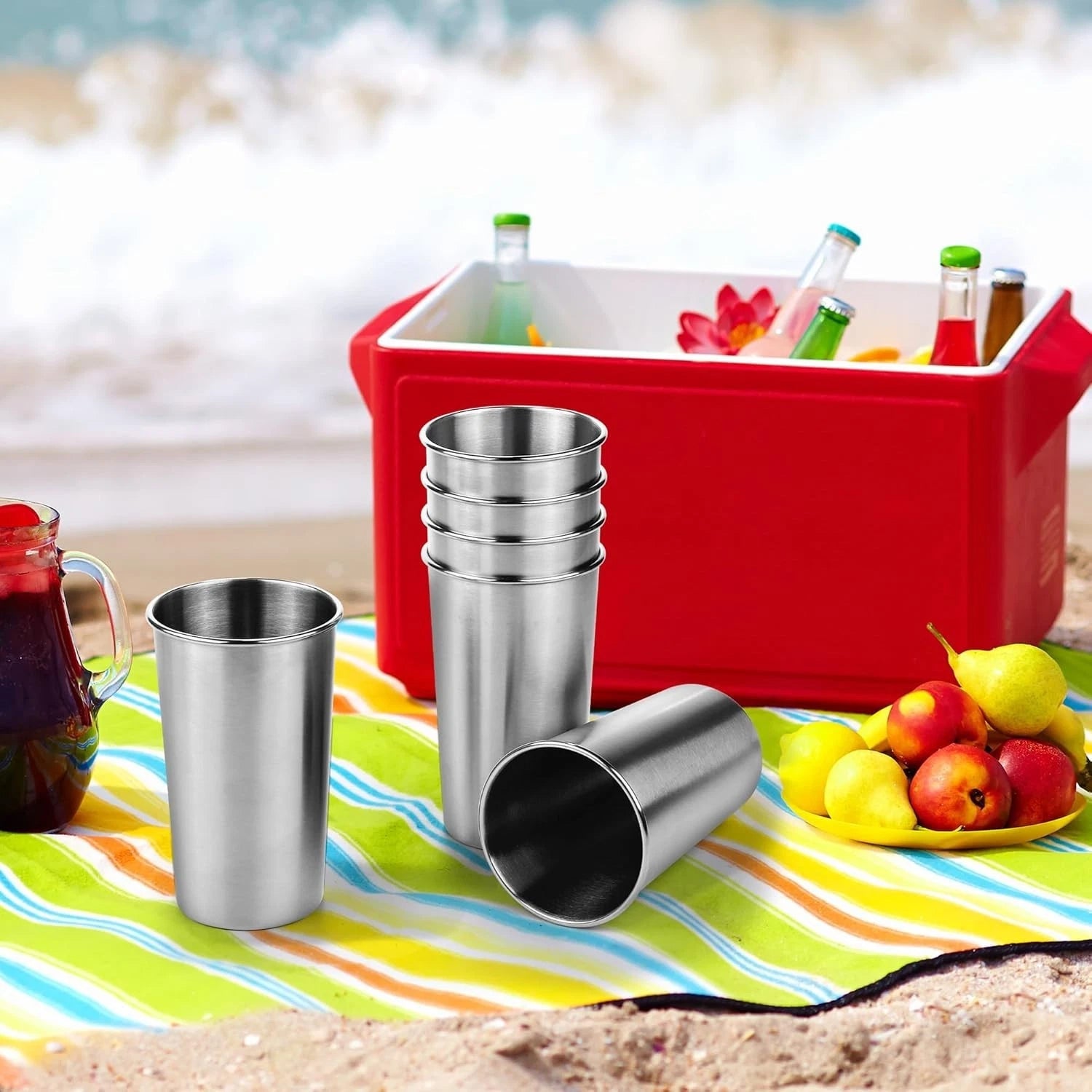 Shatterproof 20 oz Stainless Steel Drinking Cups - Eco-Friendly & Reusable | eBay
