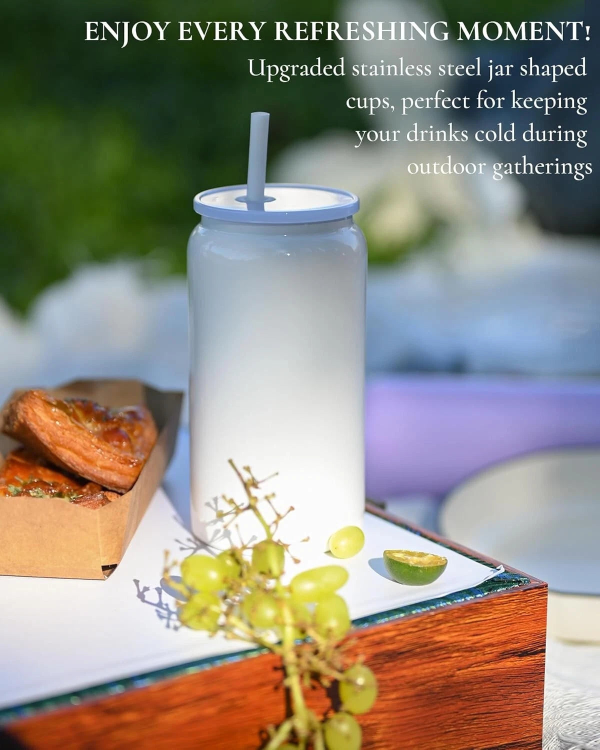 Durable 6 Pack Sublimation Cups with Lids & Straws - Perfect for Travel Drinks | eBay