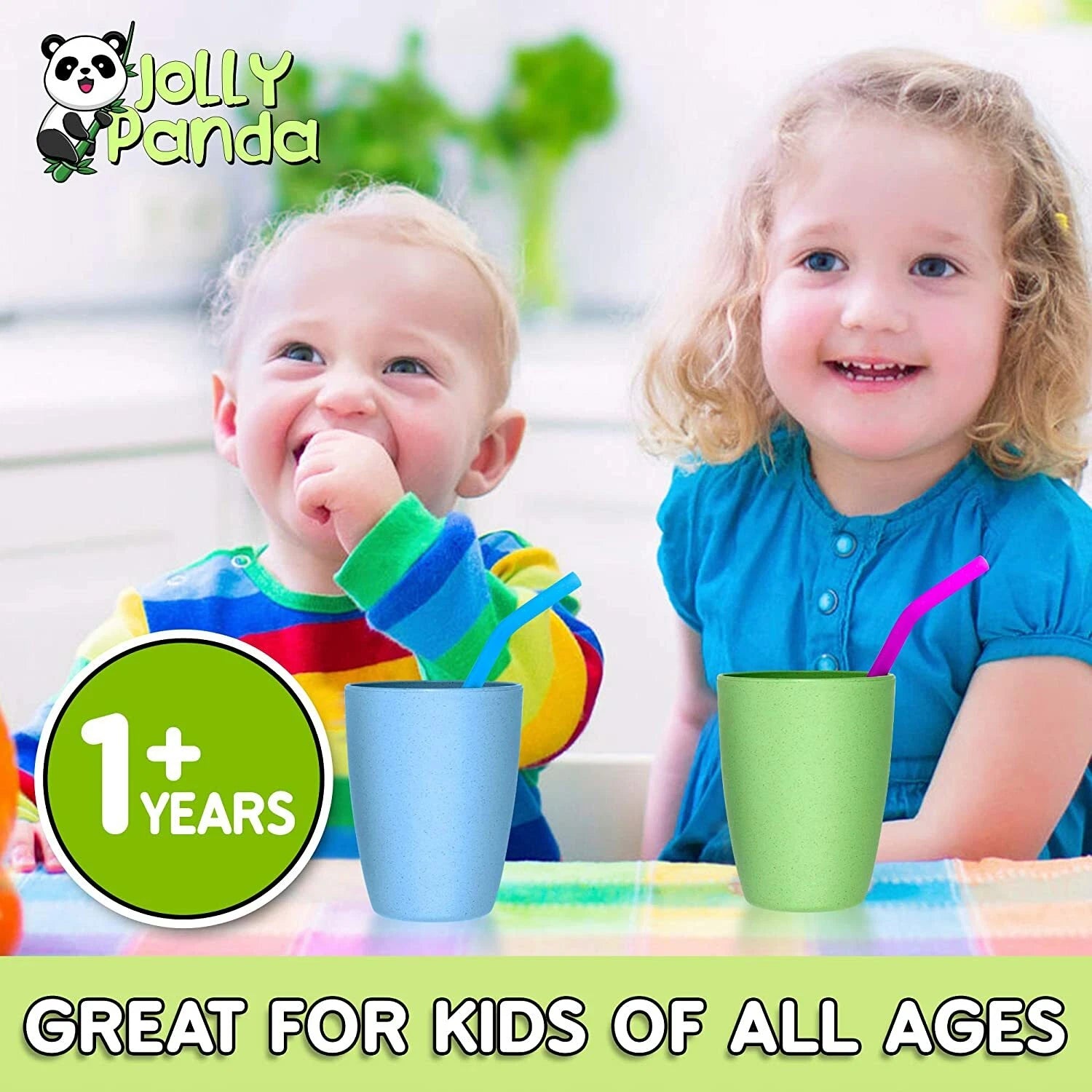 Eco Friendly 6 Items Unbreakable Reusable Drinking Cups 4(12 OZ) Cups & 2 Straws | eBay