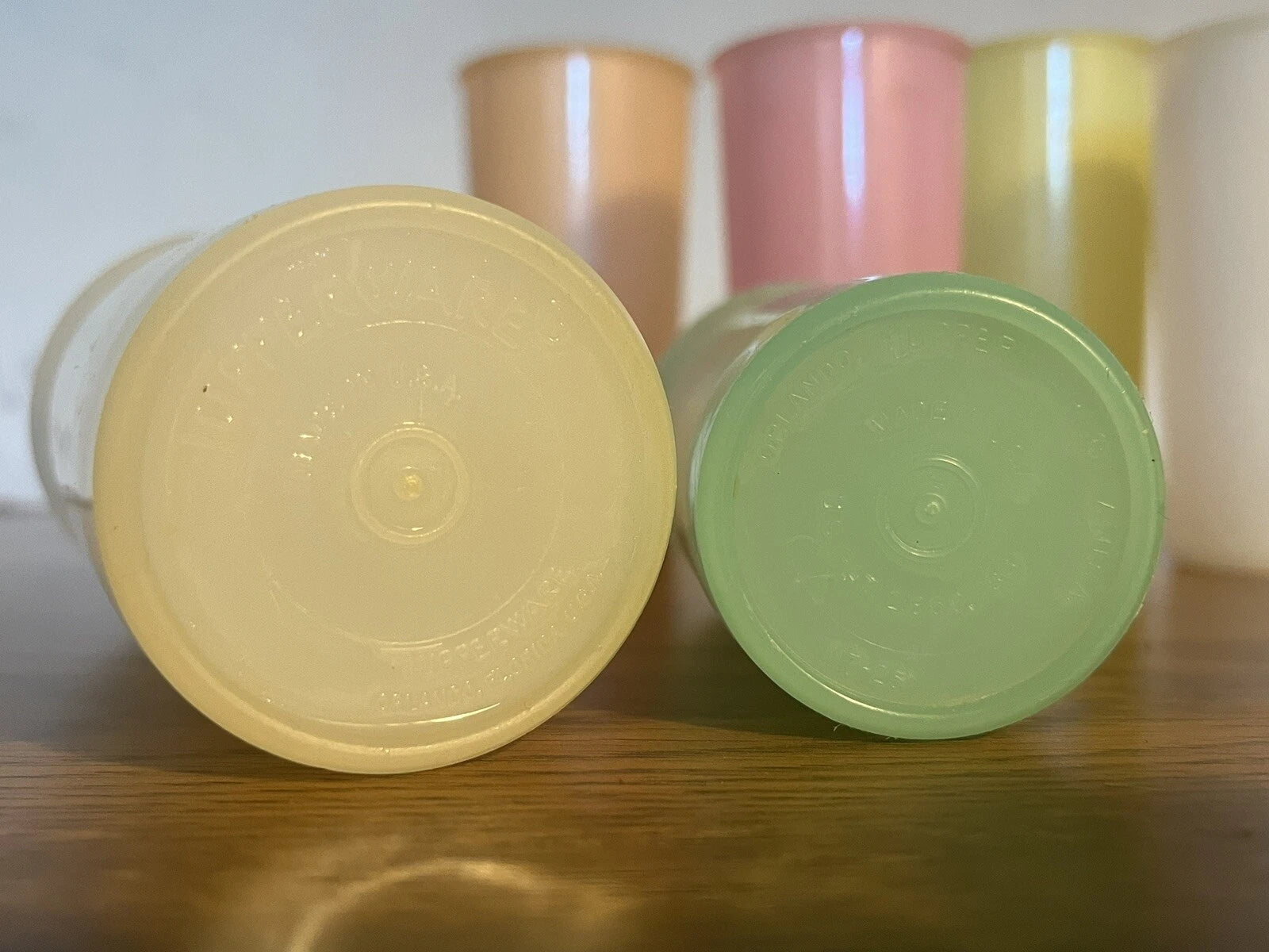 Lot Of 6 Vintage Tupperware Pastel Cups 3 Tumblers 3 Juice Cups #117 | eBay