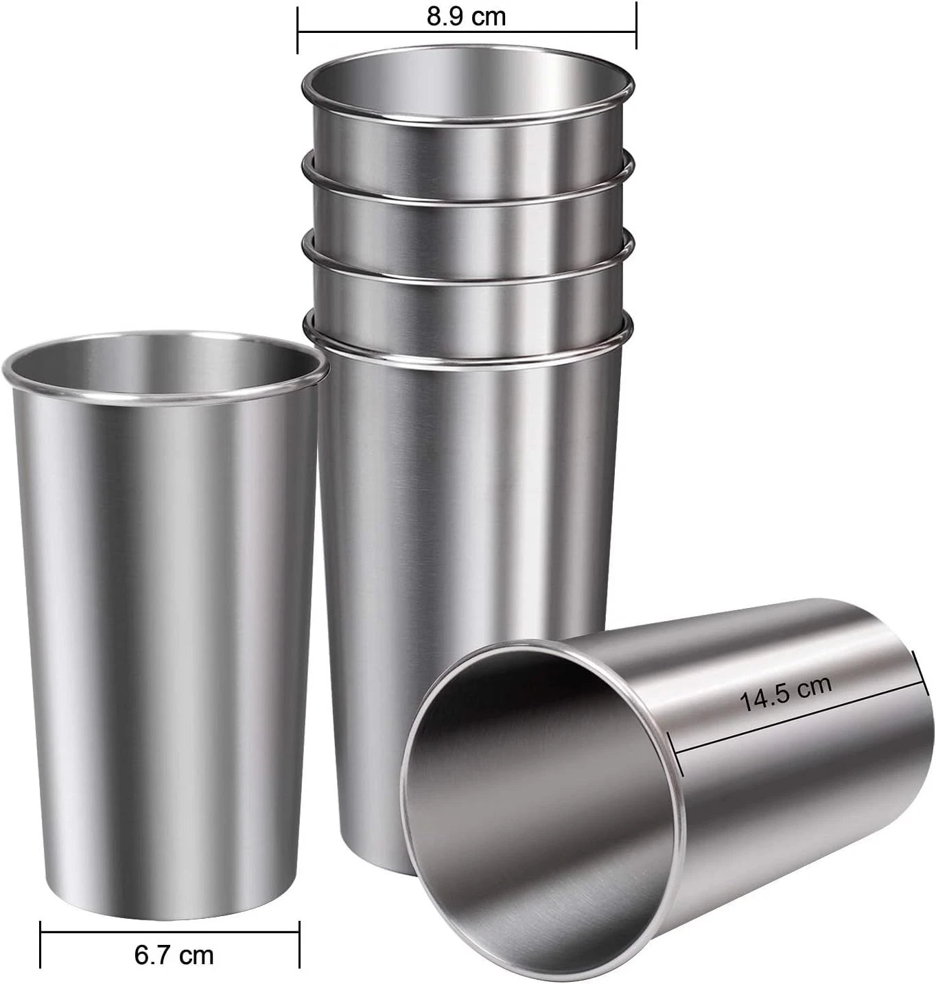 Shatterproof 20 oz Stainless Steel Drinking Cups - Eco-Friendly & Reusable | eBay