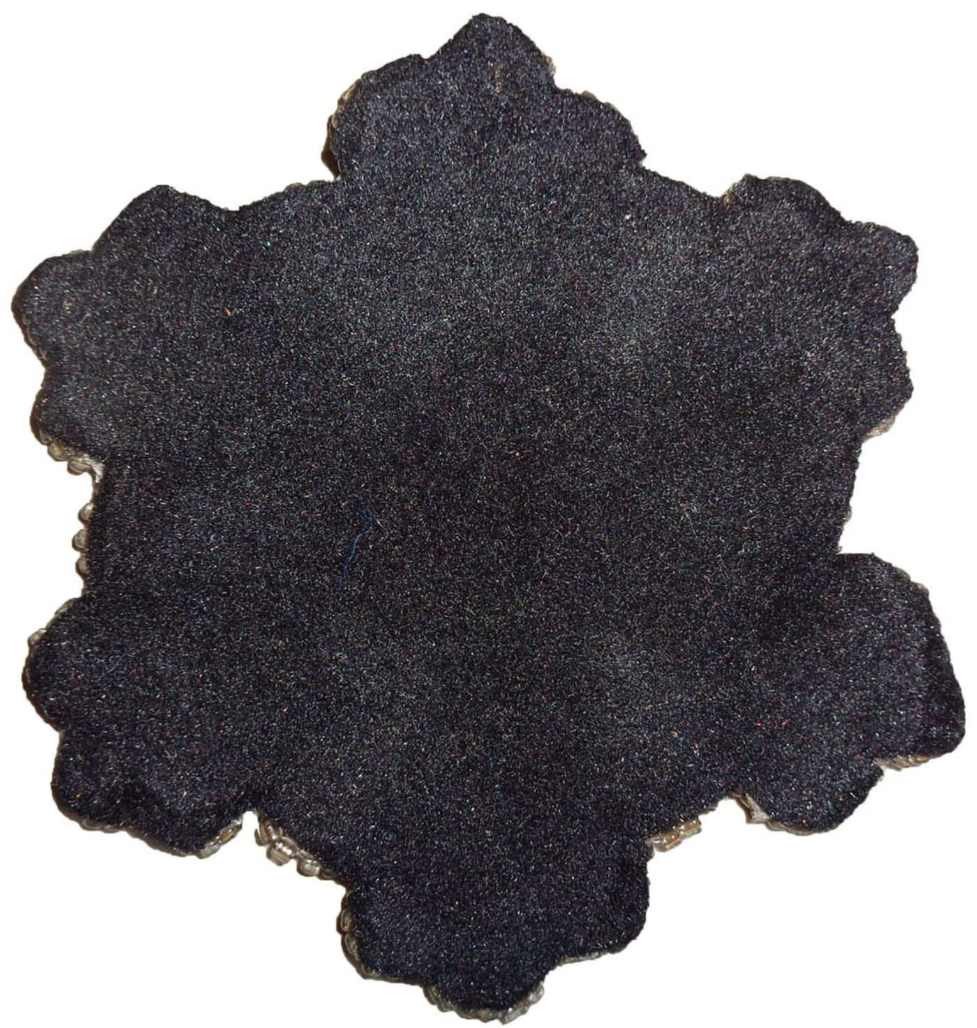 Holiday Decorative silver black star Beaded Coasters Set of 6 Round 4" inch gift | eBay