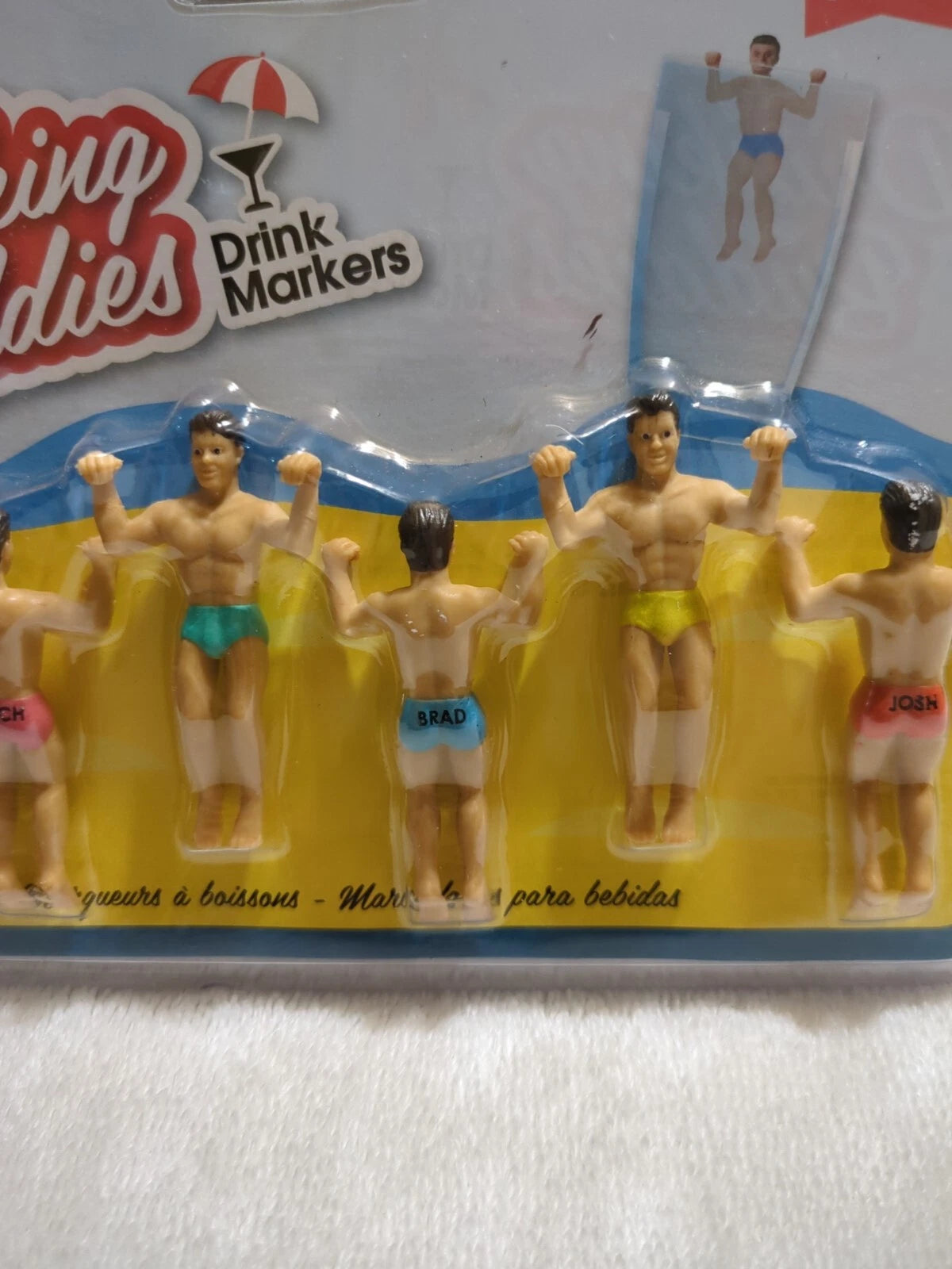 Drinking Buddies Cocktail Markers - Muscular Men with 6-Pack Abs Party Decor | eBay