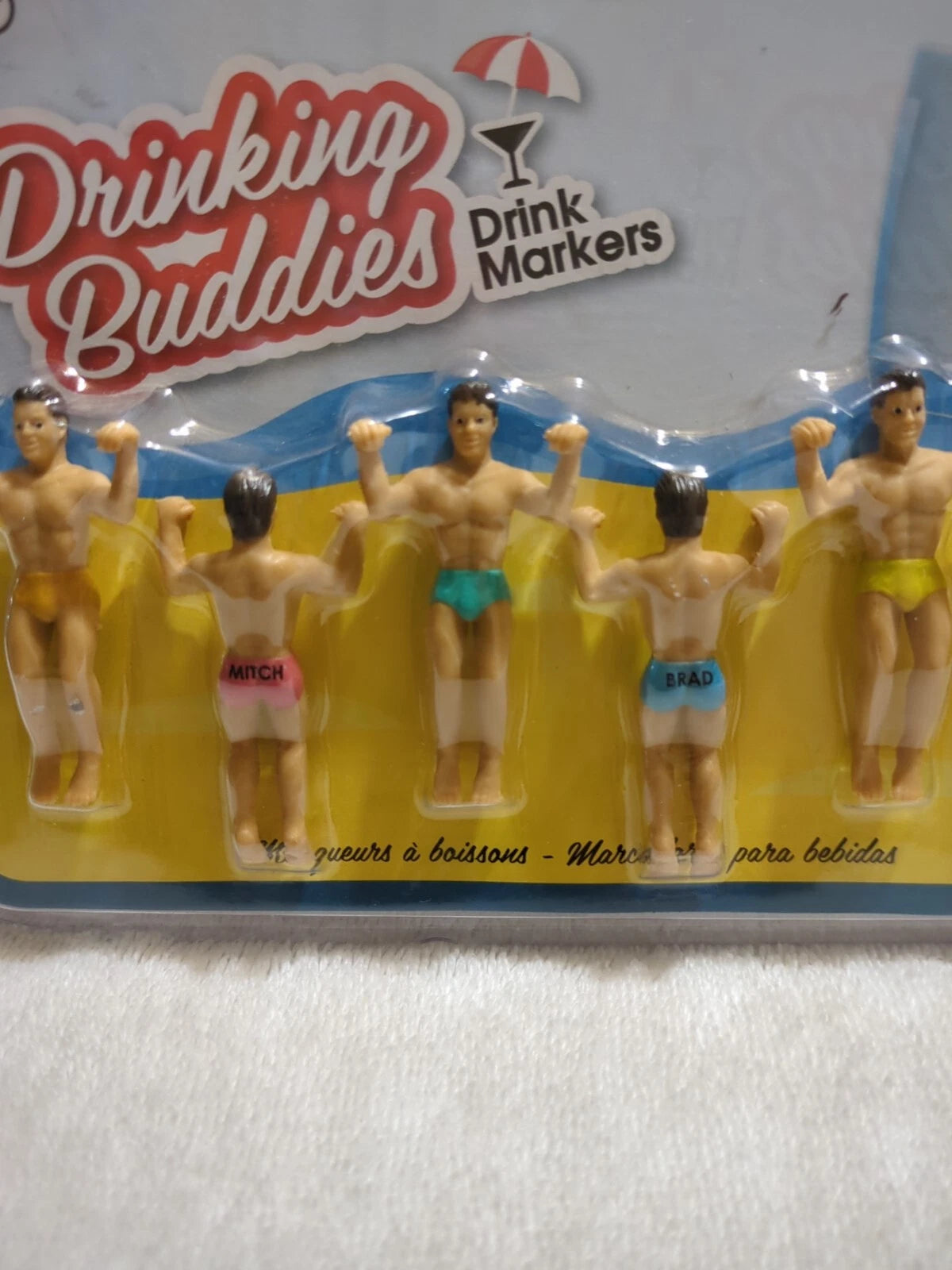 Drinking Buddies Cocktail Markers - Muscular Men with 6-Pack Abs Party Decor | eBay