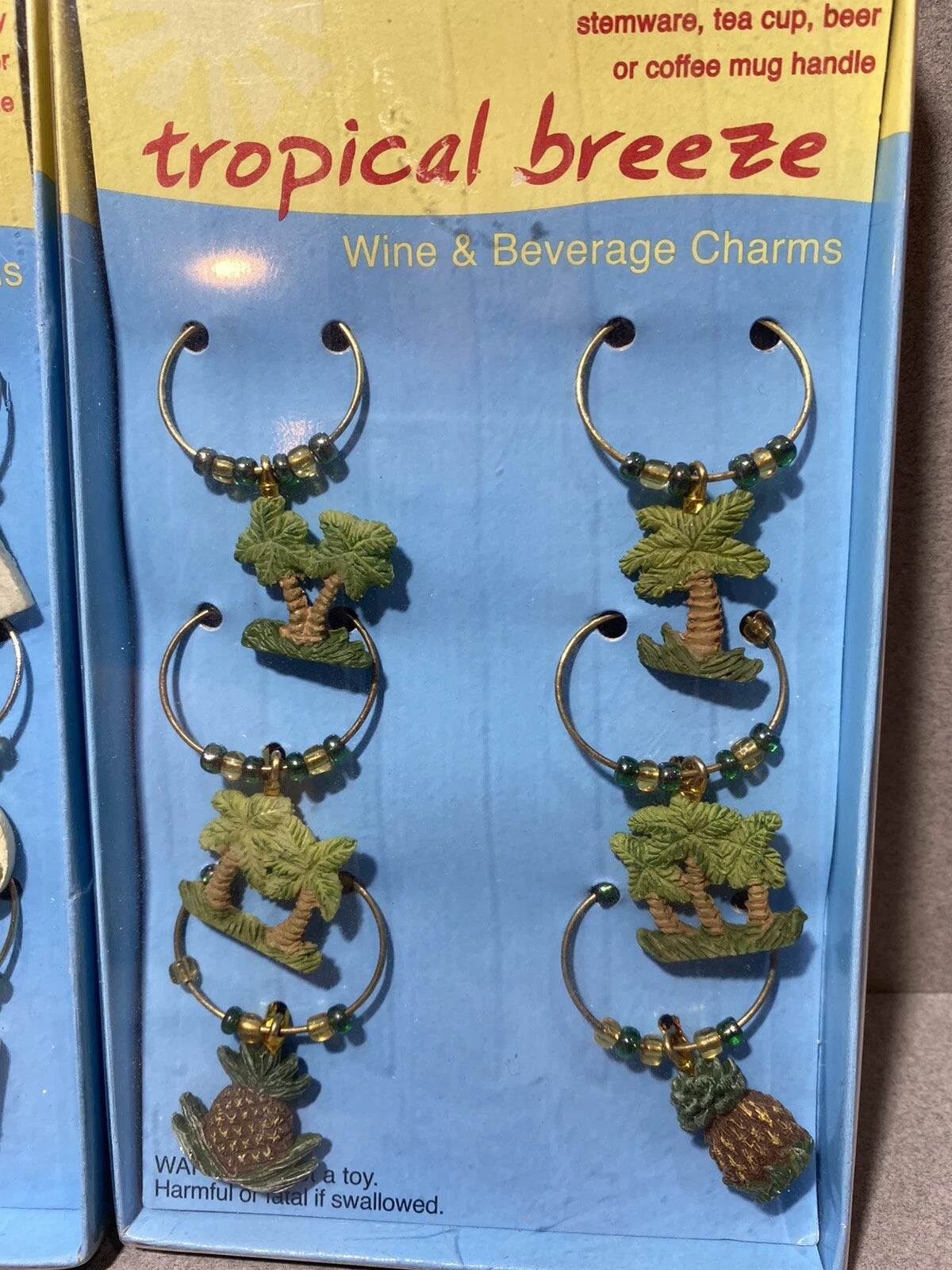 Lot of 3 Tropical Breeze Wine & Beverage Charms - NEW - | eBay