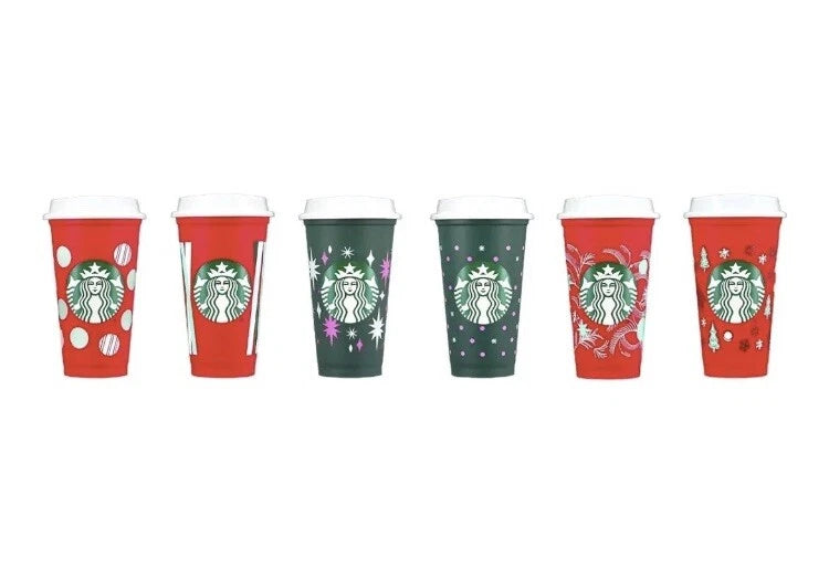 Starbucks Coffee 2022 | Holiday Color Changing Reusable Hot Cups 6-Pack 16oz NEW | eBay