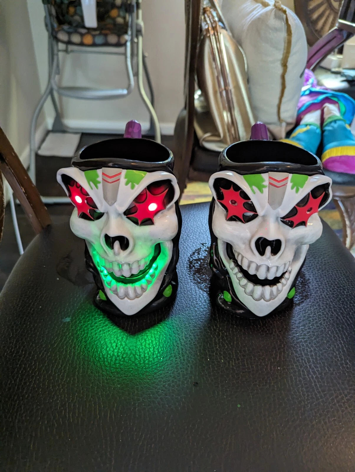 Monster Jam Grave Digger Truck 6” Plastic Light up Cup Mug Stein (2) Halloween | eBay