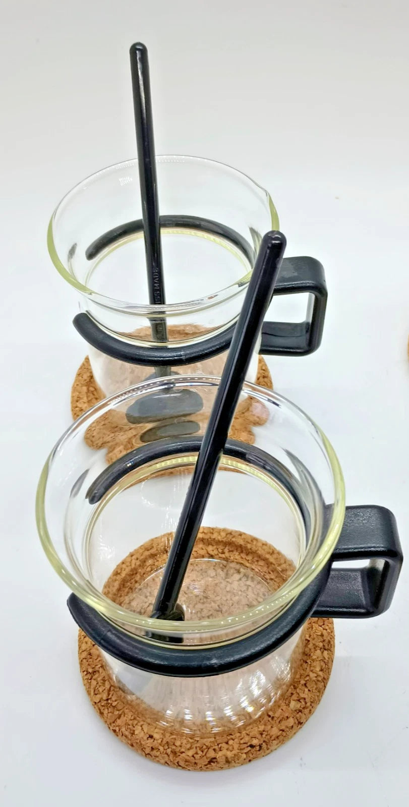 Bodum Bistro Coffee Cups Original Black Picard Mugs Coasters Spoons Set of 4 | eBay