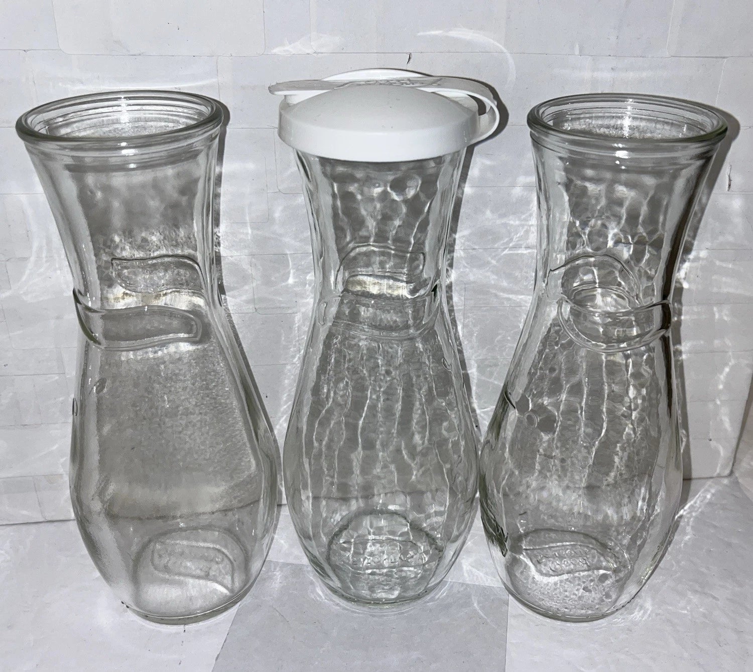 Lot of 6 Vintage Good Seasons Cruet Salad Dressing Bottle 3 w/Lids White Black | eBay