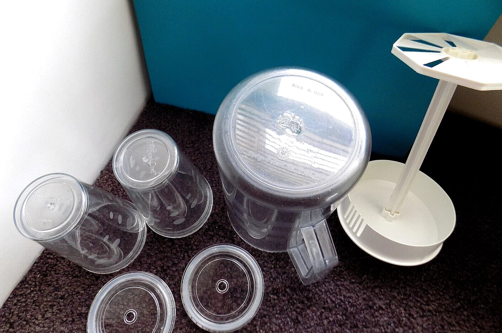 Pampered Chef Lot ~ Quick Stir Pitcher & 2 Double Wall Tumblers, Straw Lids | eBay