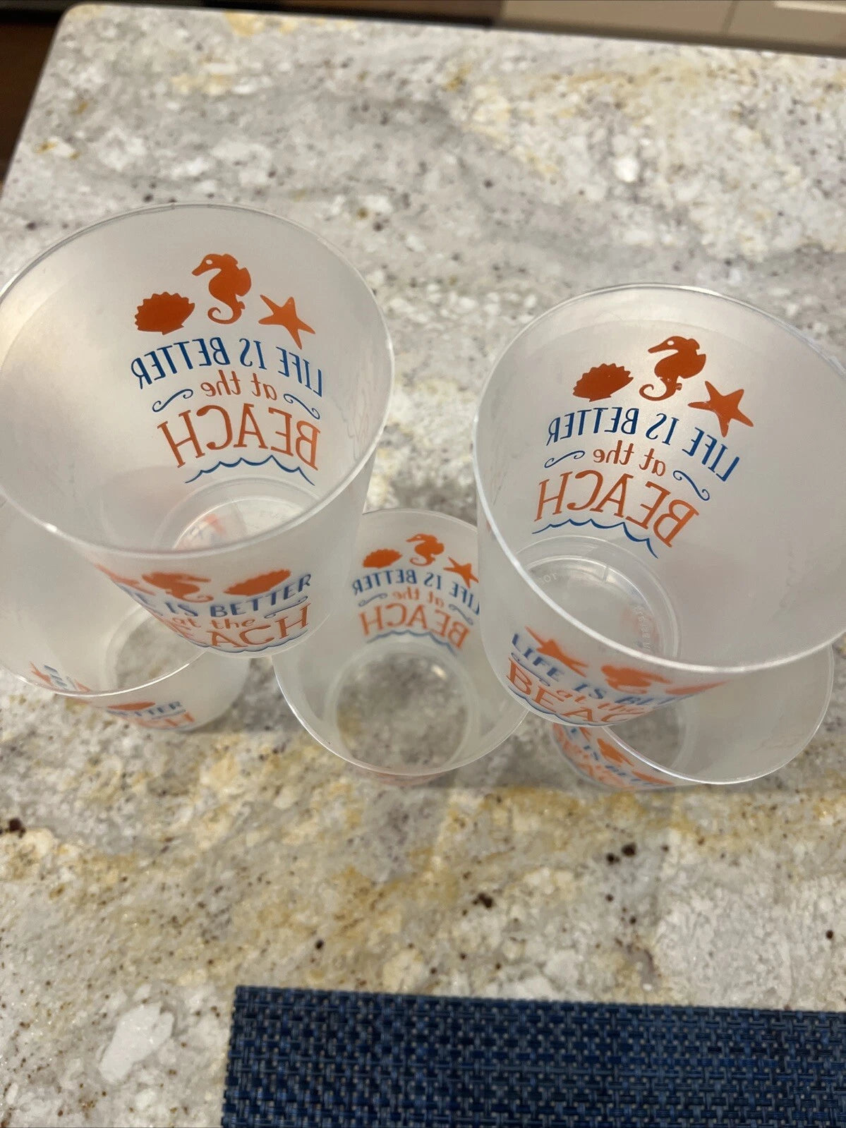 Life Is Better At The Beach Plastic Summer Cup 6 Pieces | eBay