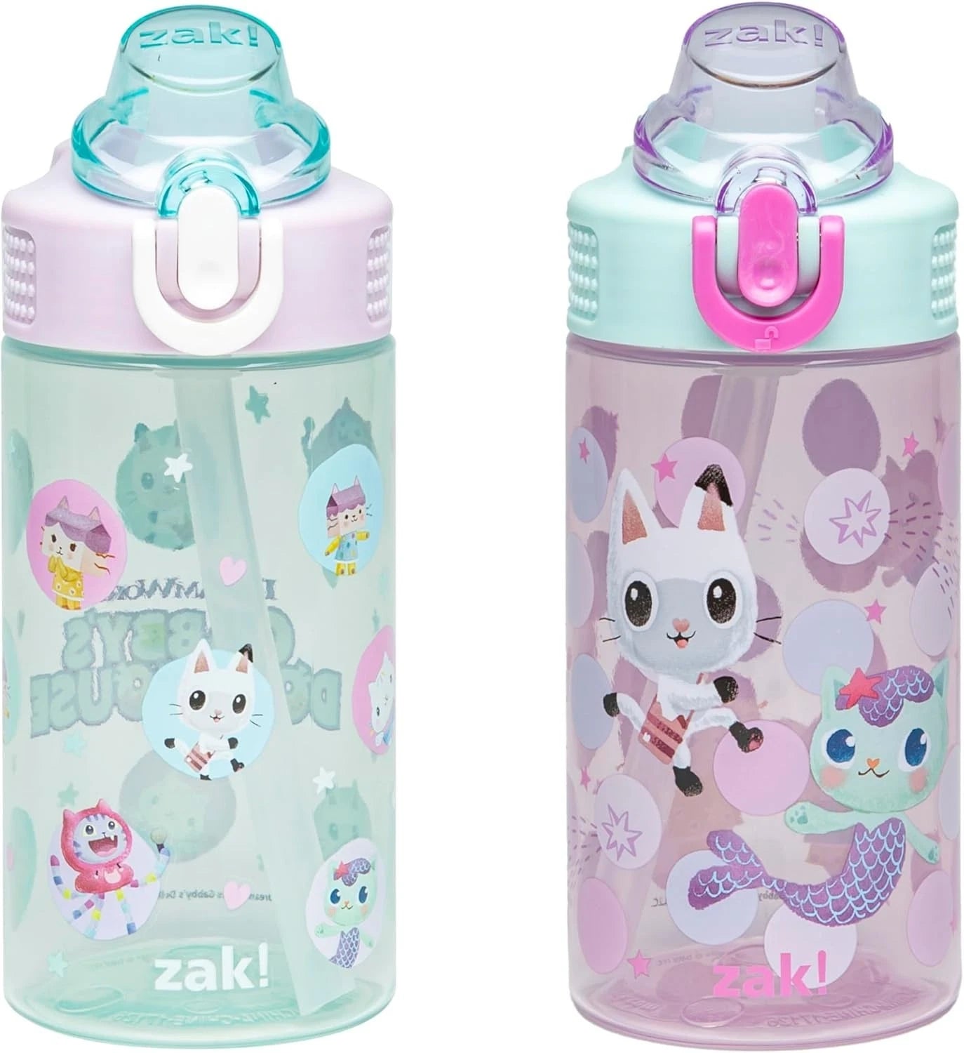 Reusable Gabby's Dollhouse Water Bottles - Fun & Hygienic for Kids, Set of Two | eBay
