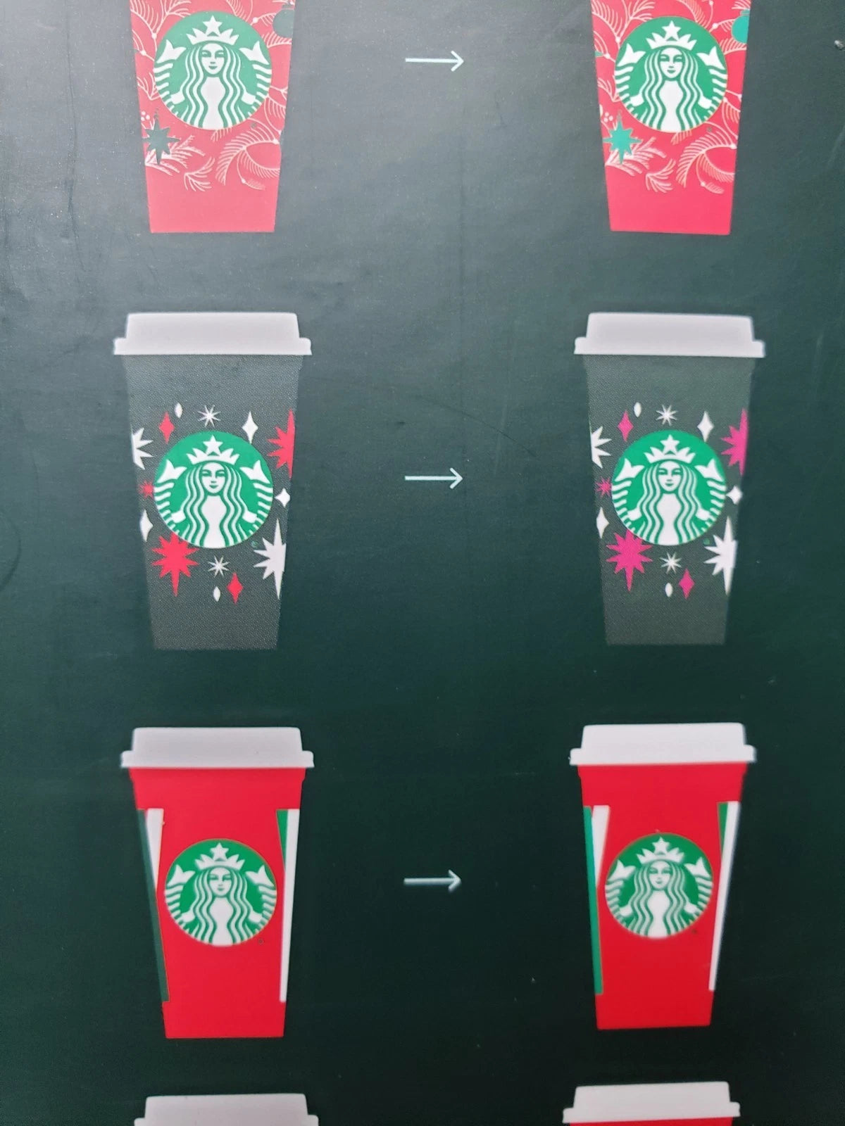 Starbucks Color Changing Reusable Holiday Cups, Set Of 6, New. 16oz | eBay