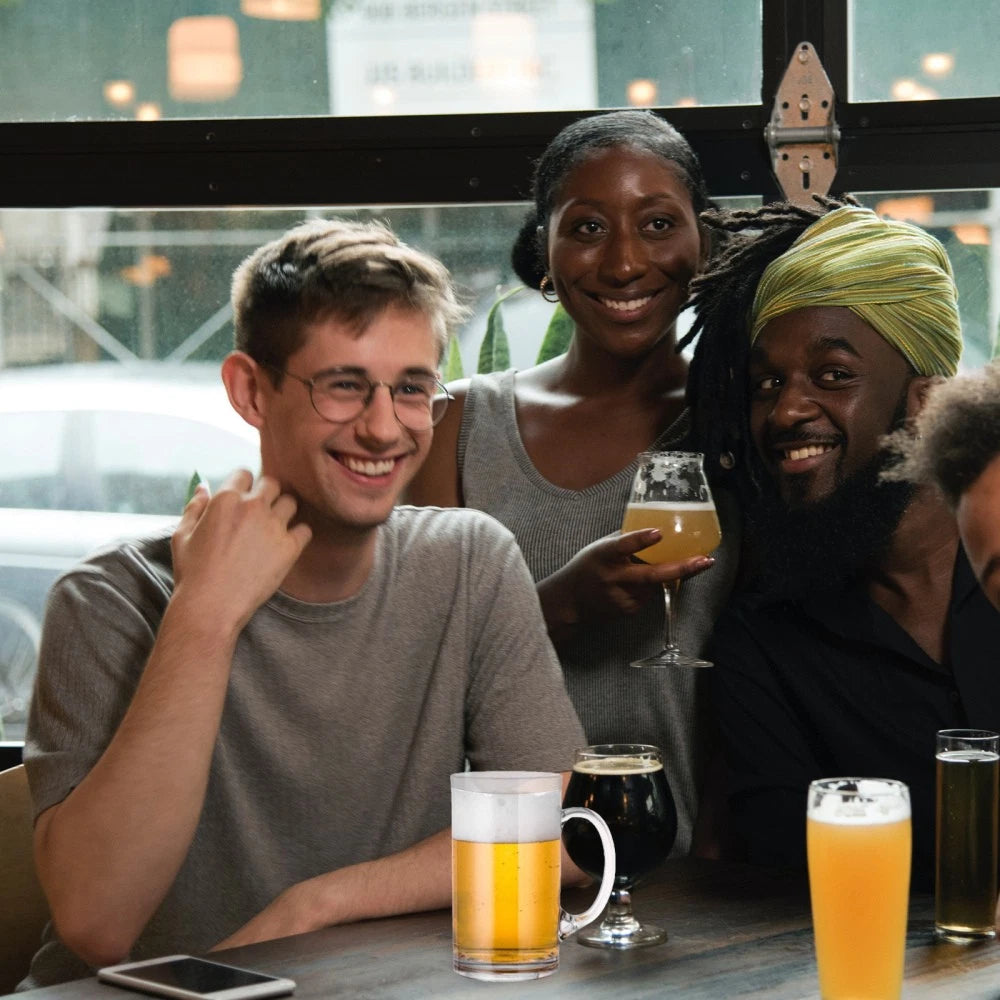 Set of 2 Transparent Beer Mug Coffee Mugs for Men Clear Drinking Cup | eBay