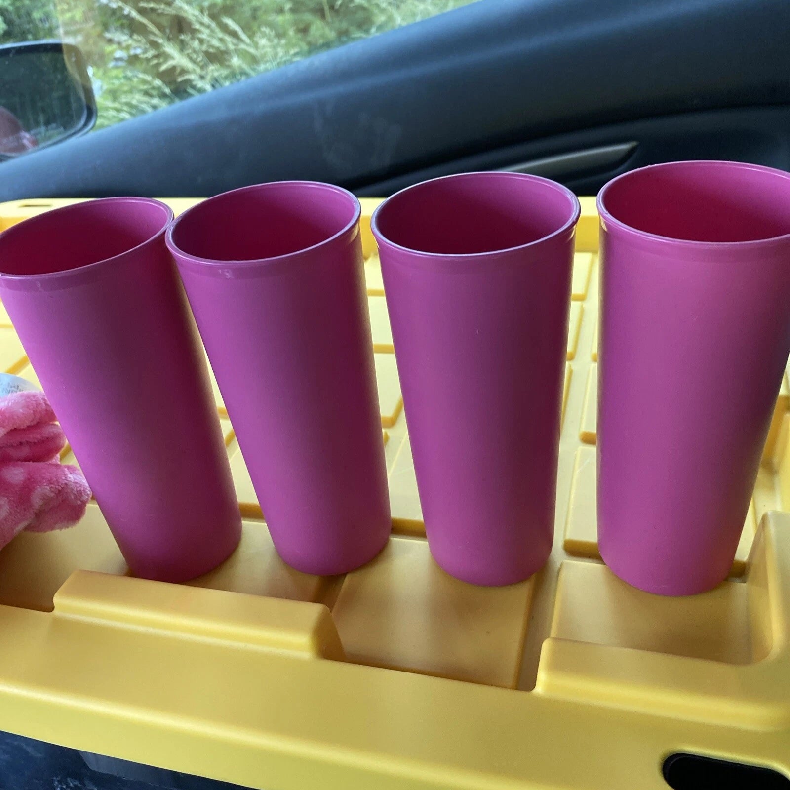 TUPPERWARE 107 TUMBLER CUP 6 1/2 in PINK PASTEL set of 4 | eBay