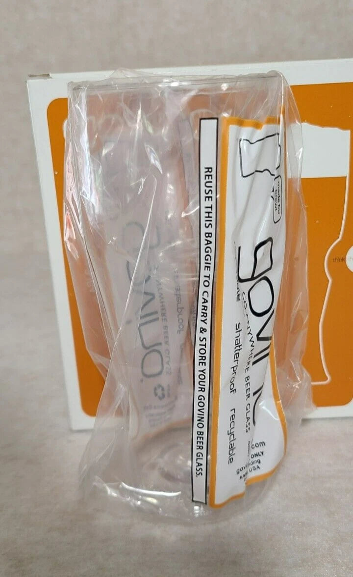 Govino Go Anywhere Beer Glasses Stein 16oz 4 Pk Flexible Shatterproof BPA Free | eBay