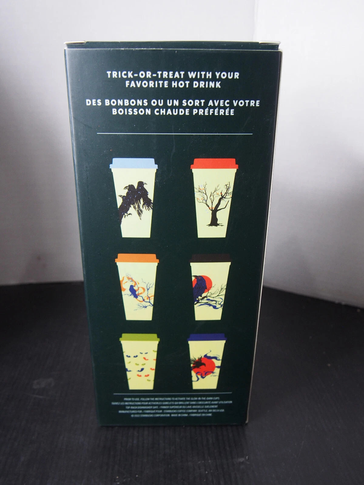NIB Starbucks Halloween 2022 Set Of 6 Reusable Glow In The Dark Hot Cups Limited | eBay