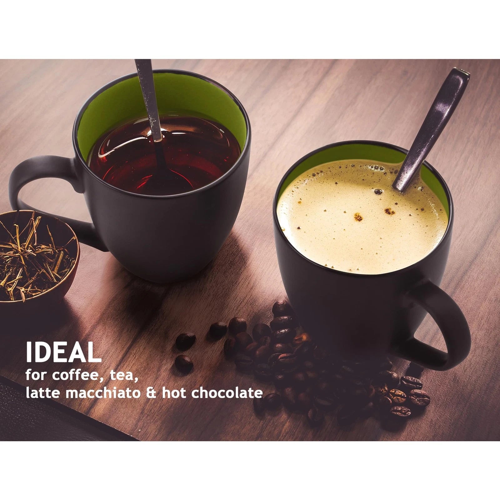 Set of 6 Stoneware Coffee Mugs 12 Ounce/Cup Set-Le Papillon Collection | eBay