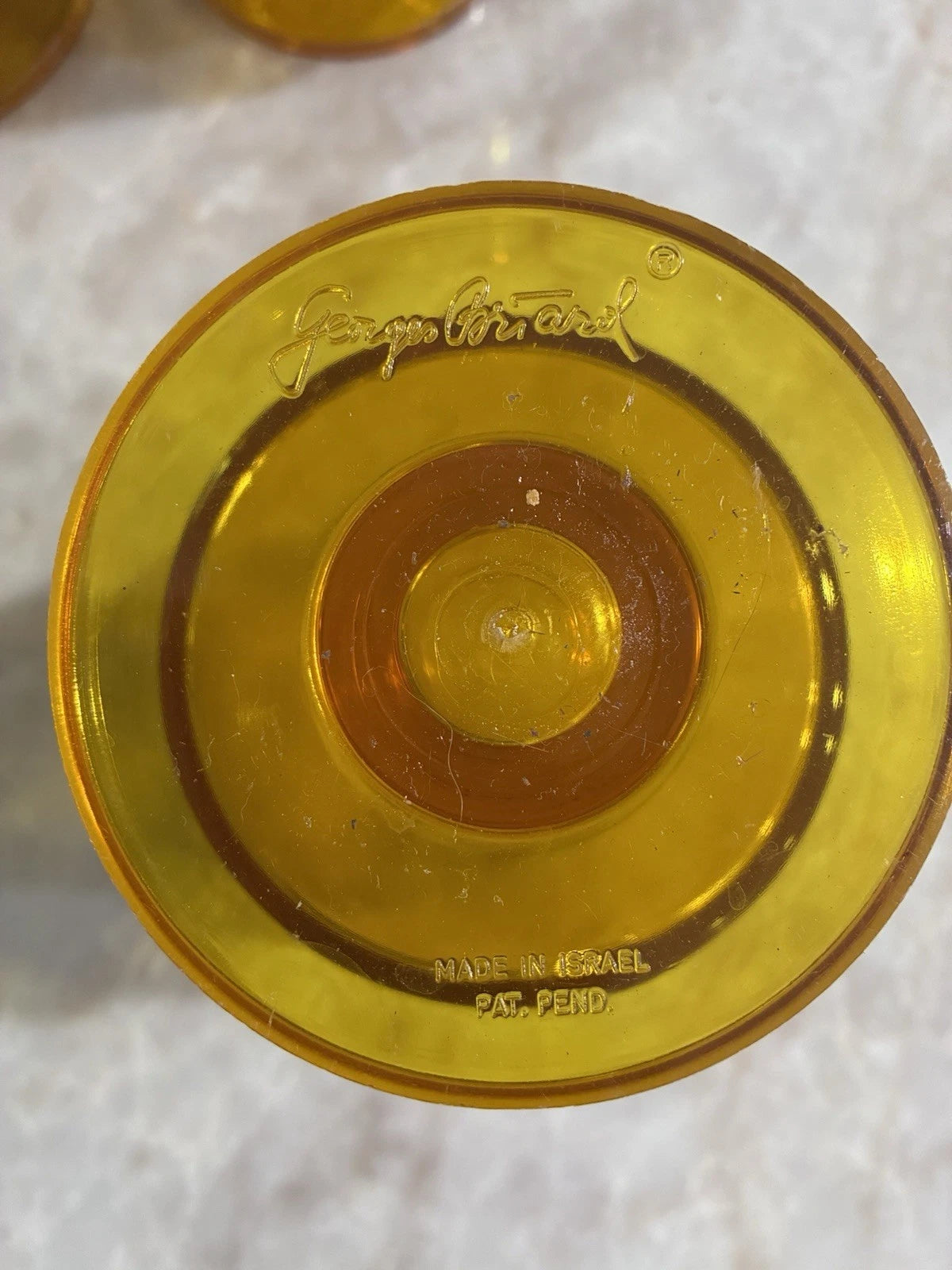 Beautiful Amber Set Of George Birard Lucite Barware 70s Vintage | eBay