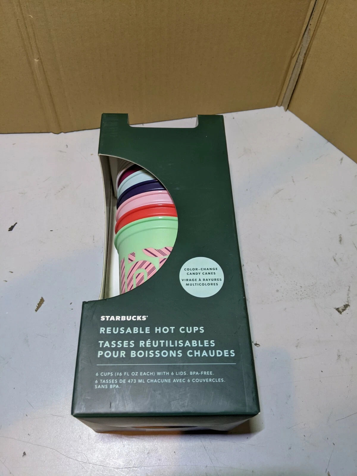 Starbucks Reusable Color Changing Hot Cups Holiday 2020 Candy Cane | eBay
