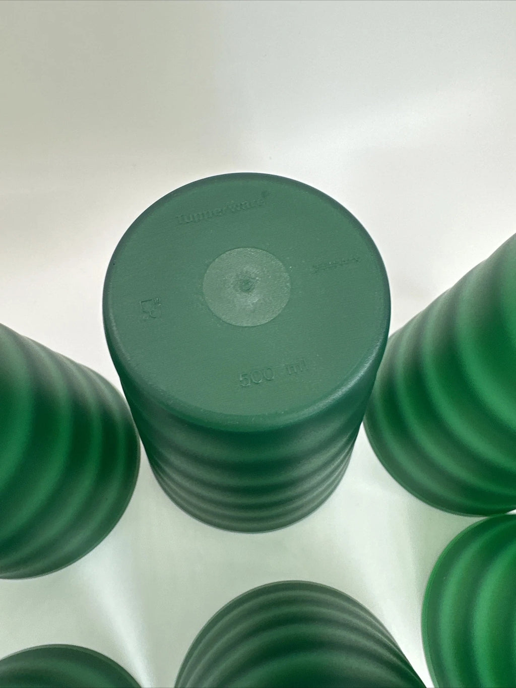 Tupperware Impressions Tumblers (6) Hunter Green & Drip-Less Seal Lids VTG NOS | eBay