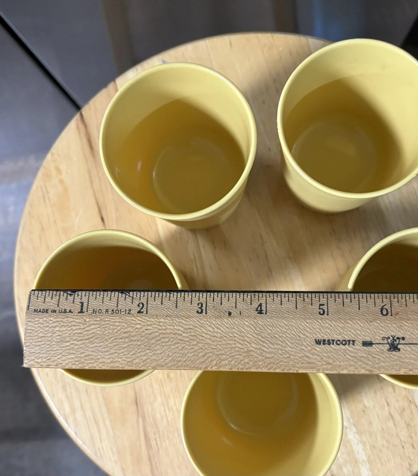 5 Vintage Harvest Gold Tan TUPPERWARE 6 oz Tumblers Cups #1251 no Lids | eBay