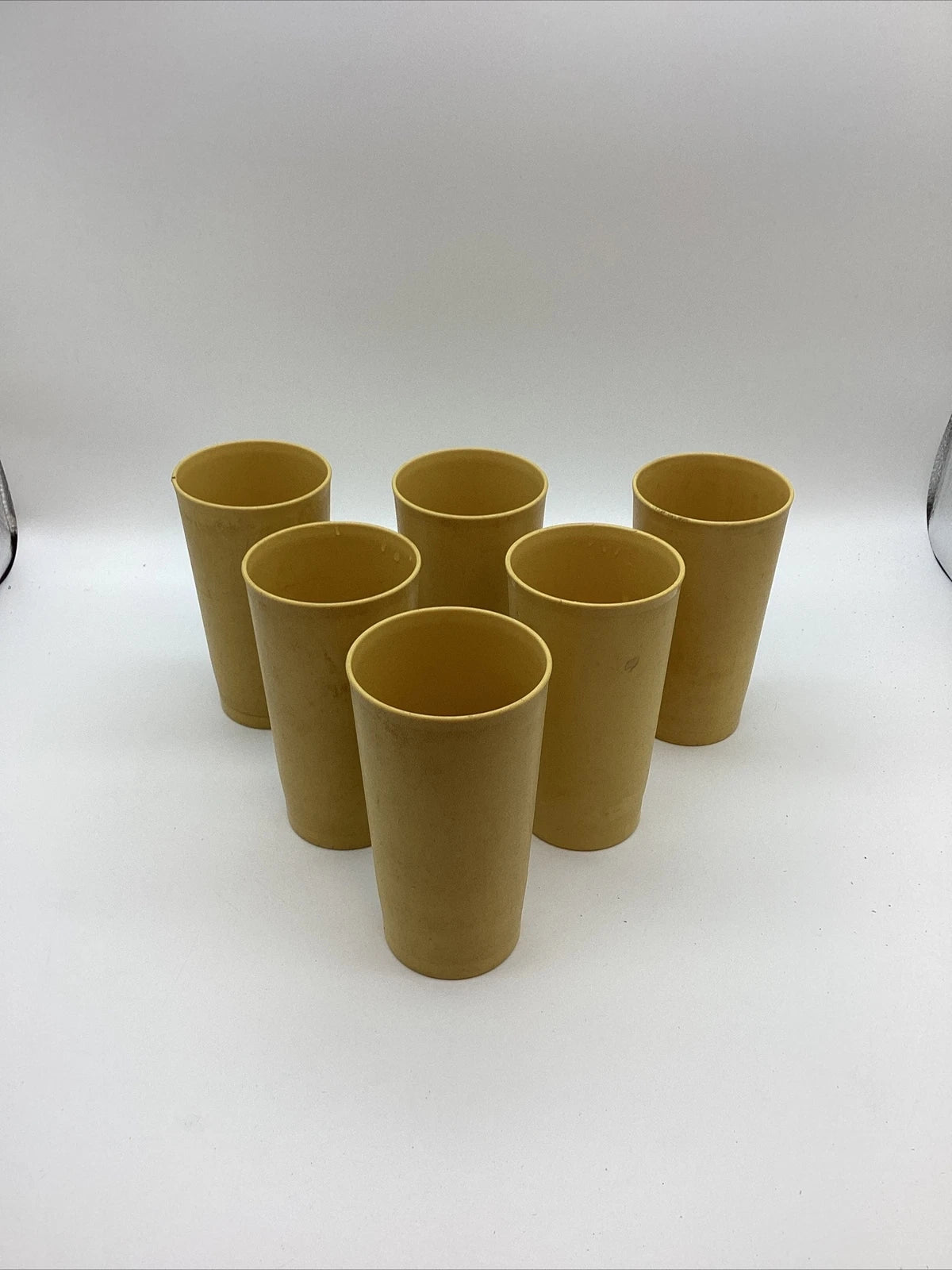 Tupperware Tumbler Cups Lot of 6 Harvest Gold 12 oz. Stackable 873-11 | eBay