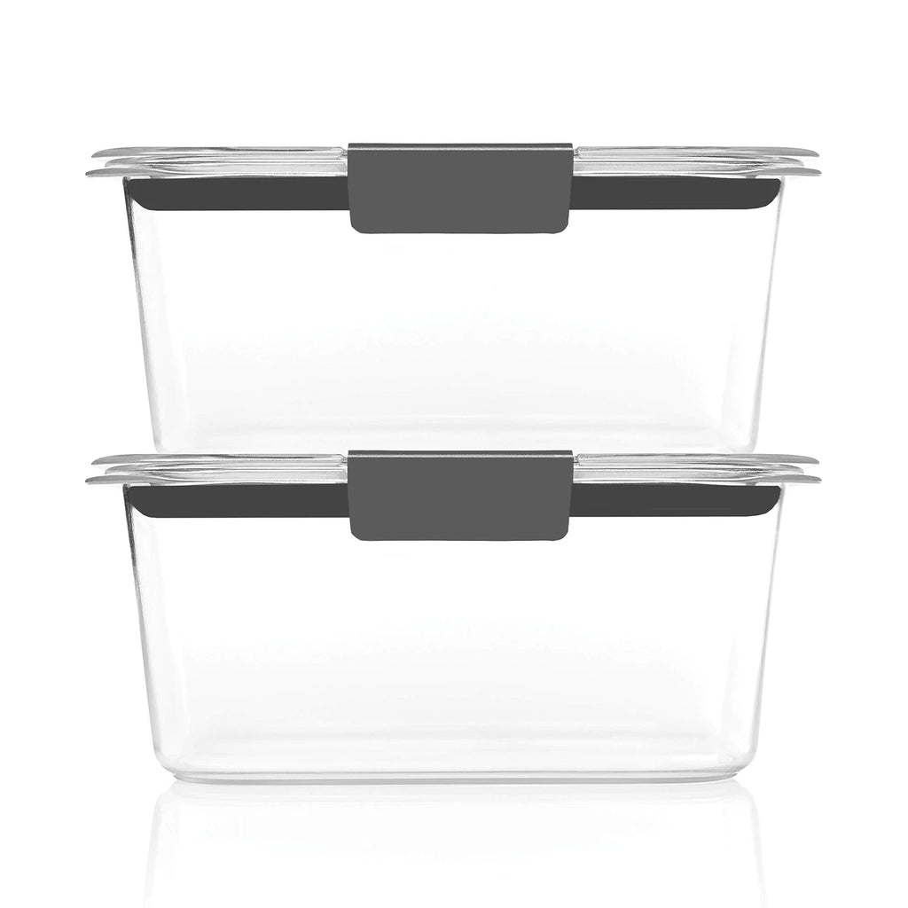 Set of 2 4.7 Cup Clear Food Storage Containers Airtight Stain Resistant | eBay