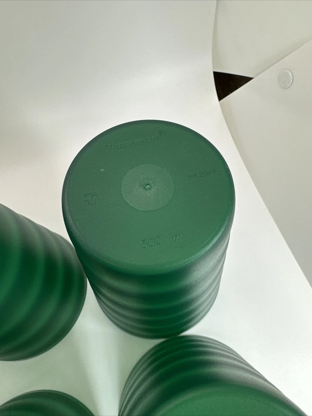 Tupperware Impressions Tumblers (6) Hunter Green & Drip-Less Seal Lids VTG NOS | eBay