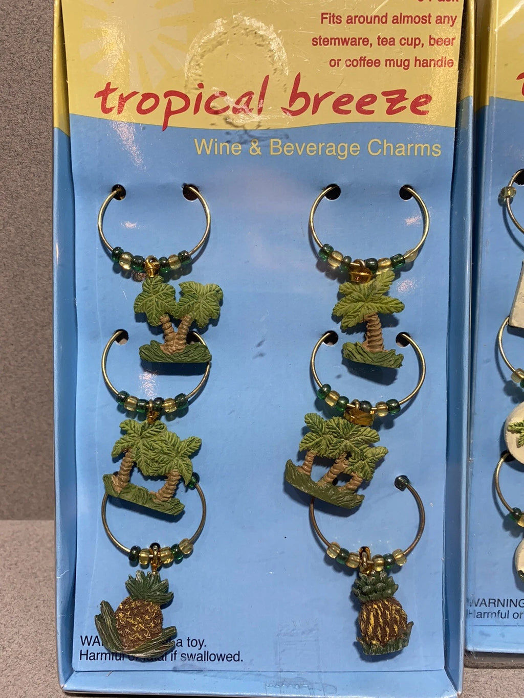 Lot of 3 Tropical Breeze Wine & Beverage Charms - NEW - | eBay