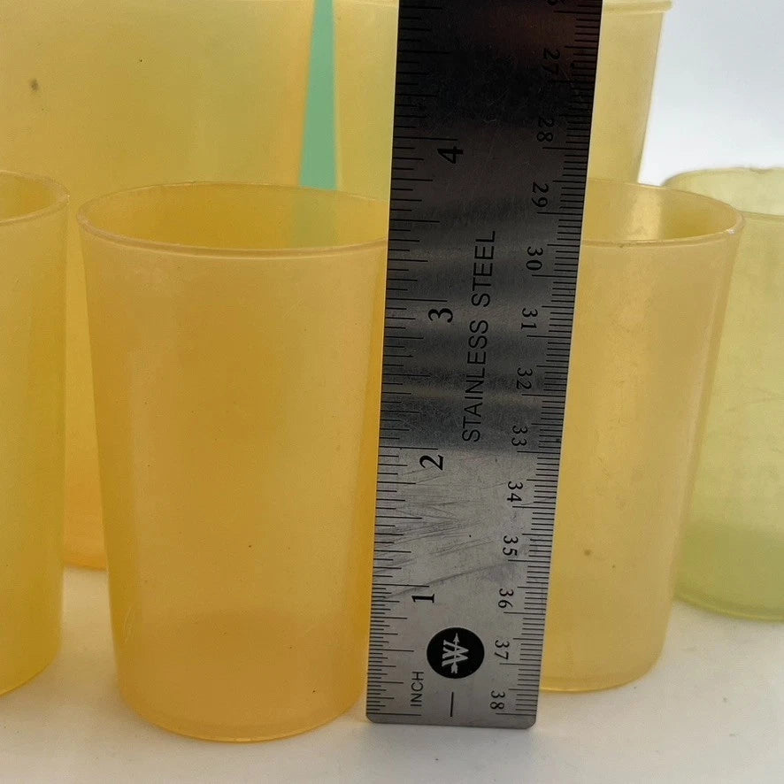 VINTAGE TUPPERWARE MILLIONAIRE LINE Of Cups Lot Of 9 Various Sizes | eBay
