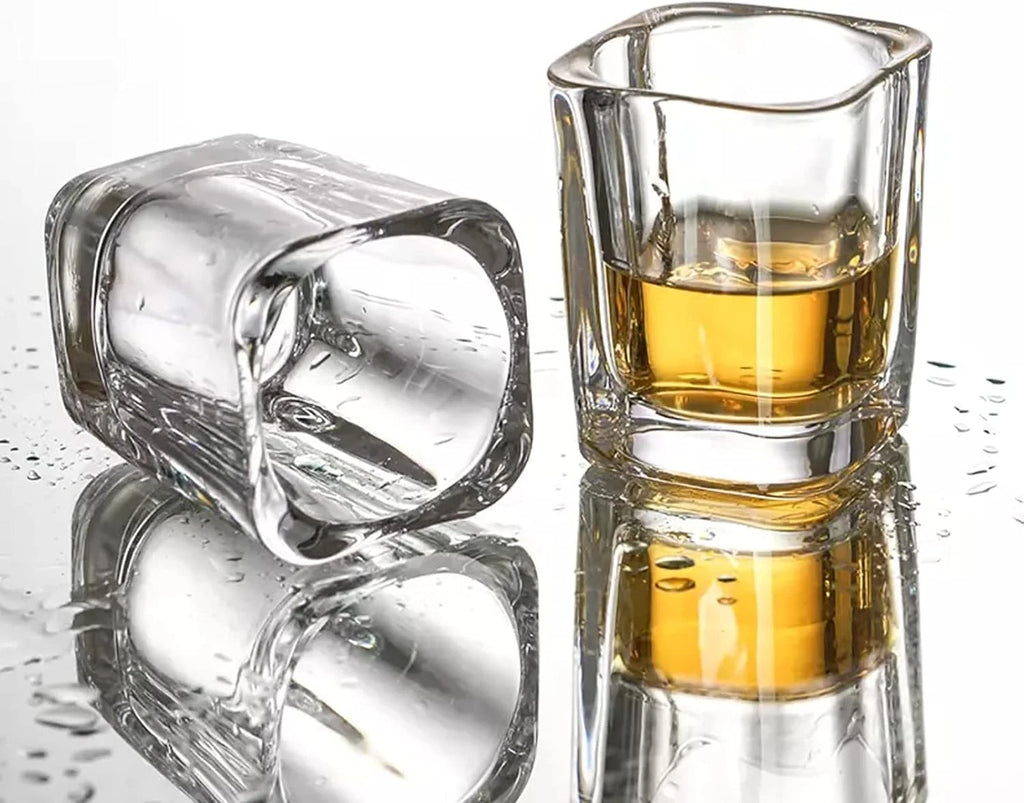 30 Pack Heavy Base Shot Glasses Bulk Vivimee 2.2 oz Square Shot Glasses Set C... | eBay