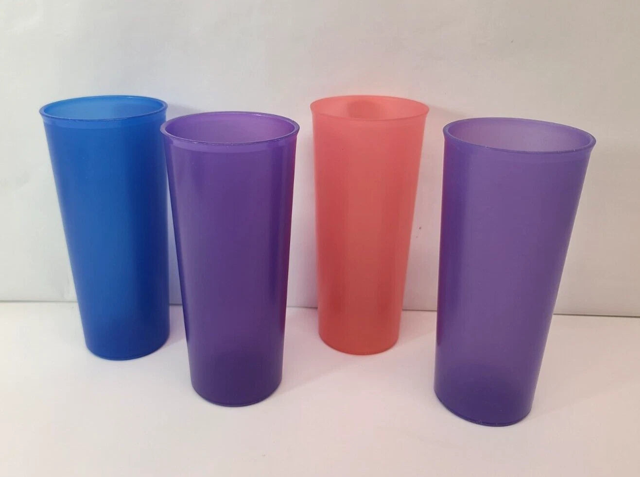 Lot of (4) Tupperware TUMBLERS #107 6 1/2" Mixed Colors 16oz | eBay