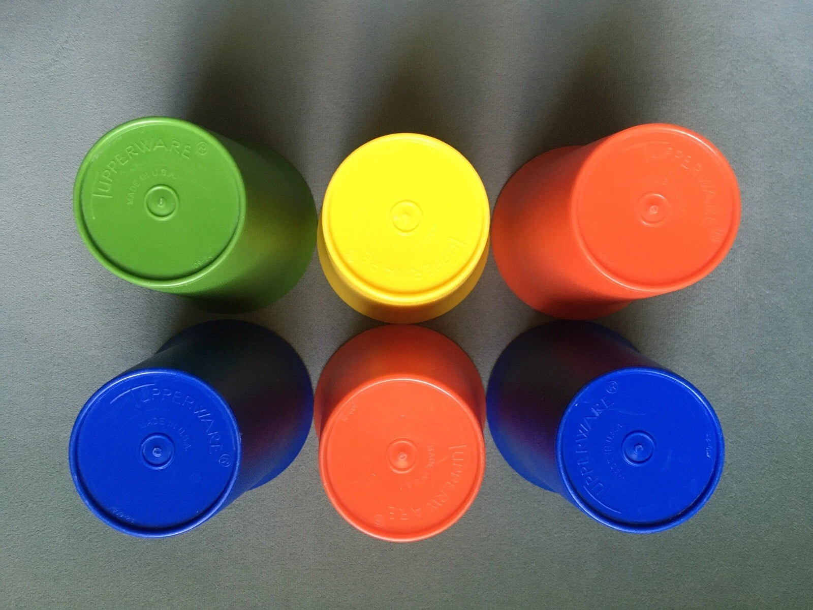 Vintage Tupperware Kids Bell Tumblers Nesting Juice Cups #109 Lot of 6 | eBay