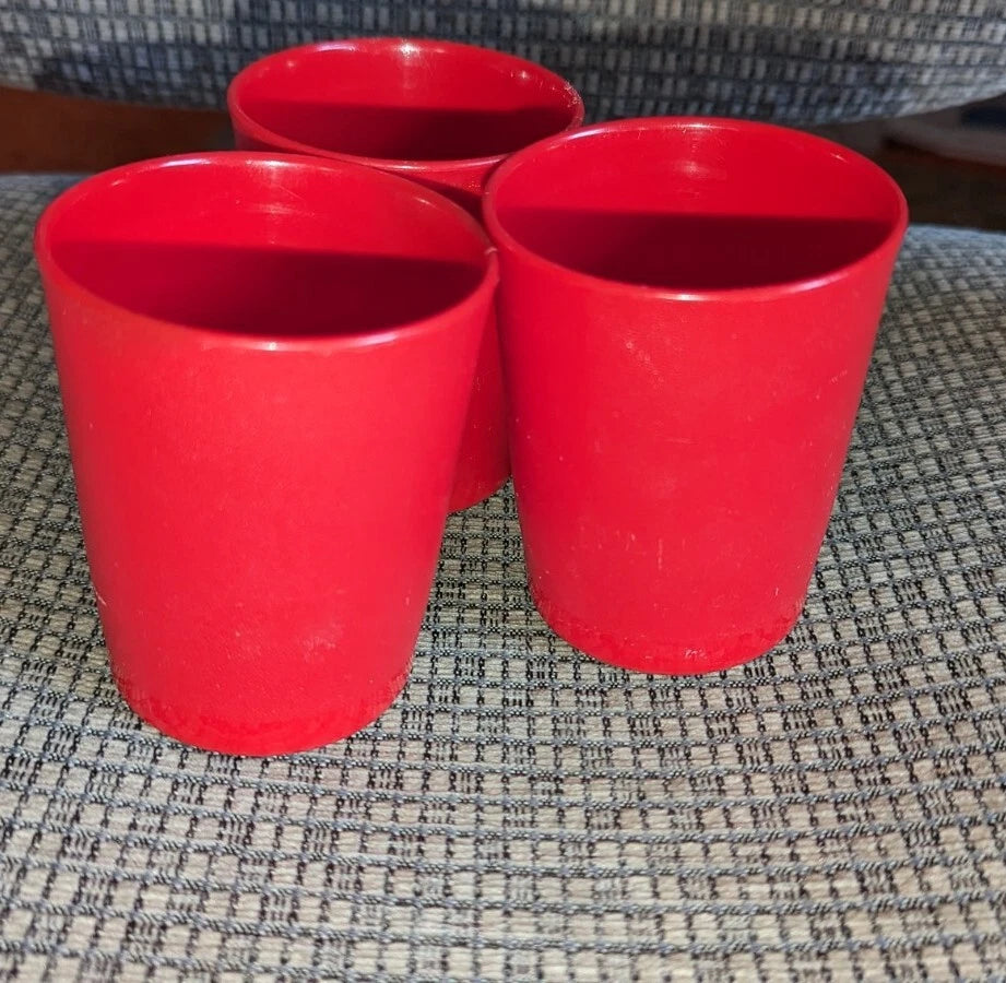 VINTAGE TUPPERWARE Red 6 oz. Juice Tumbler's/ # 1251/ 3.5"Tall | eBay