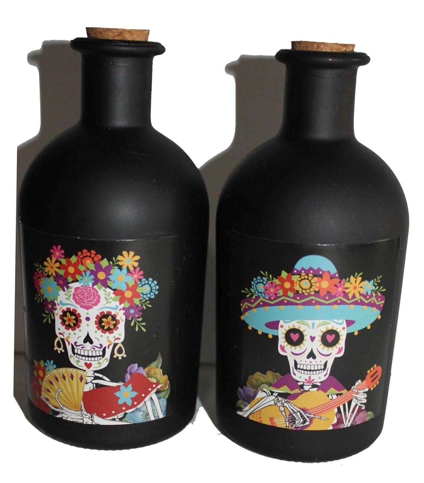2 x 6" DOD Glass Poison Bottle w Cork Bride Groom 8 Fl. Oz Halloween Table Decor | eBay