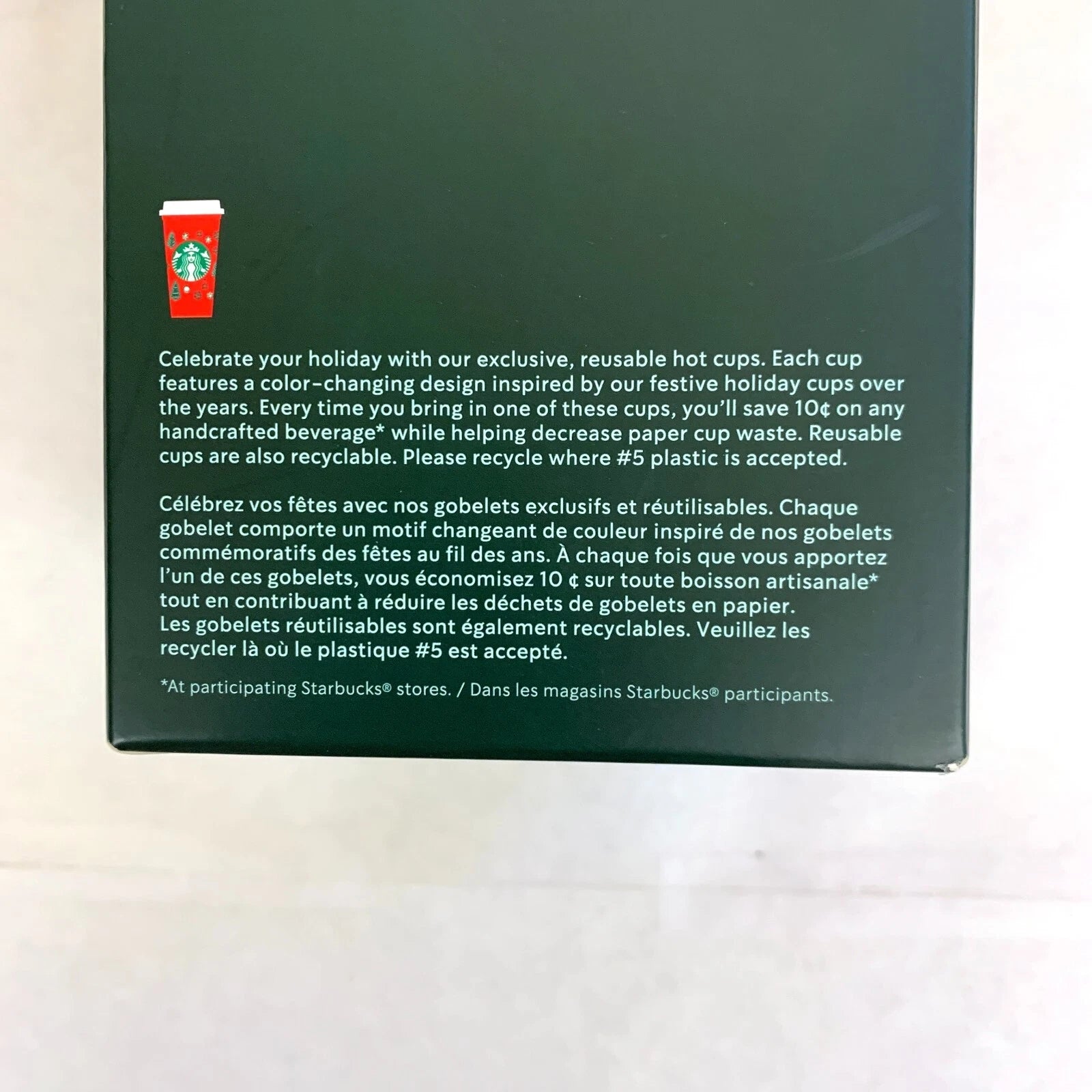 2022 Starbucks Set 6 Holiday Color Changing Reusable Hot Cups With Lids NEW 16oz | eBay