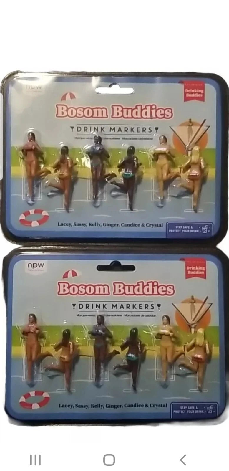 Lot Of 2 Bosom Buddies Drink Markers New In Plastic | eBay