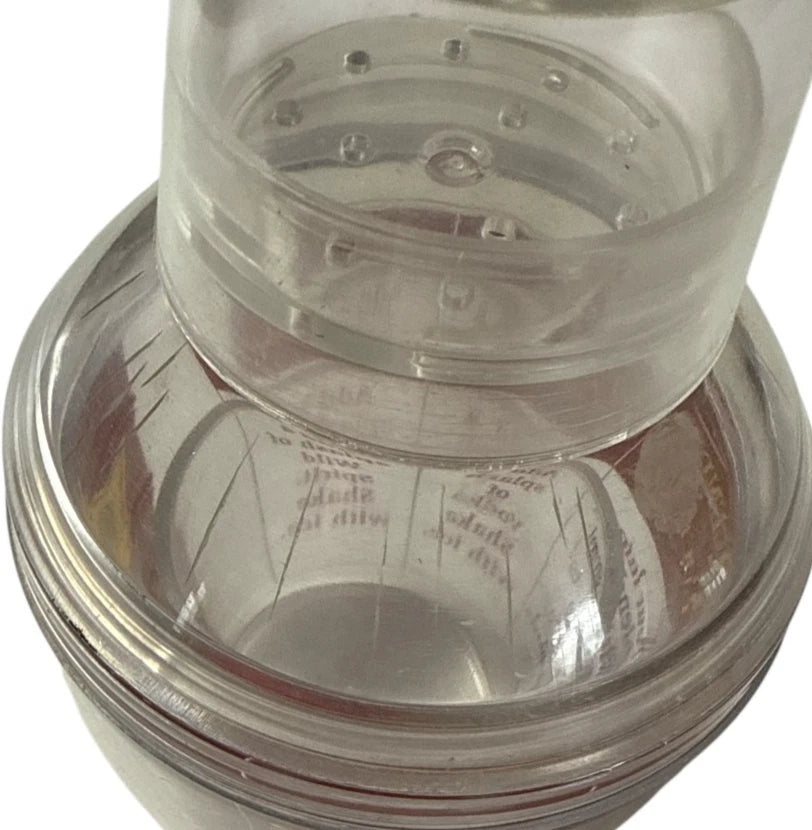 Vtg. Original Bartenders Cocktails Clear Plastic Bar Drink Recipe Shaker w/2 xtr | eBay