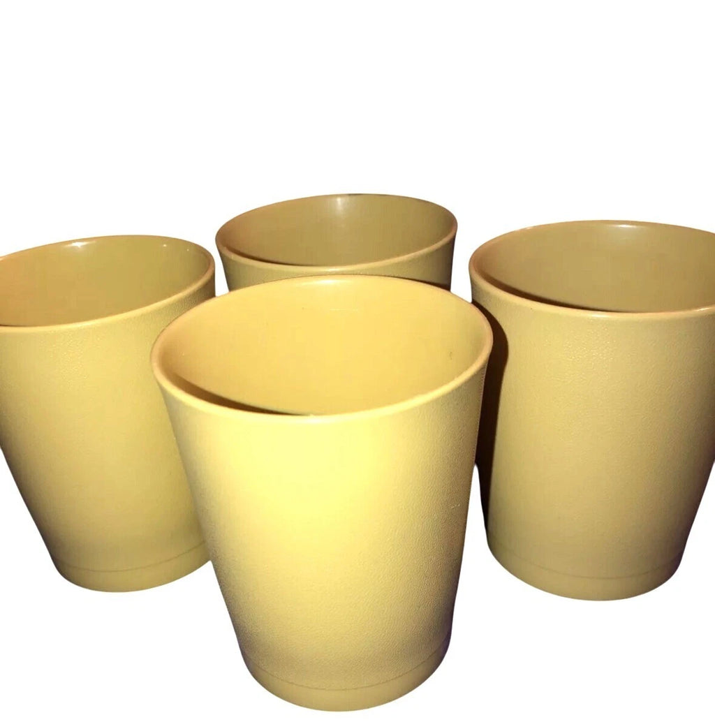 Tupperware 6 Oz Kids Juice Harvest Gold 4 Tumblers Cups Vintage #1251 USA Made | eBay