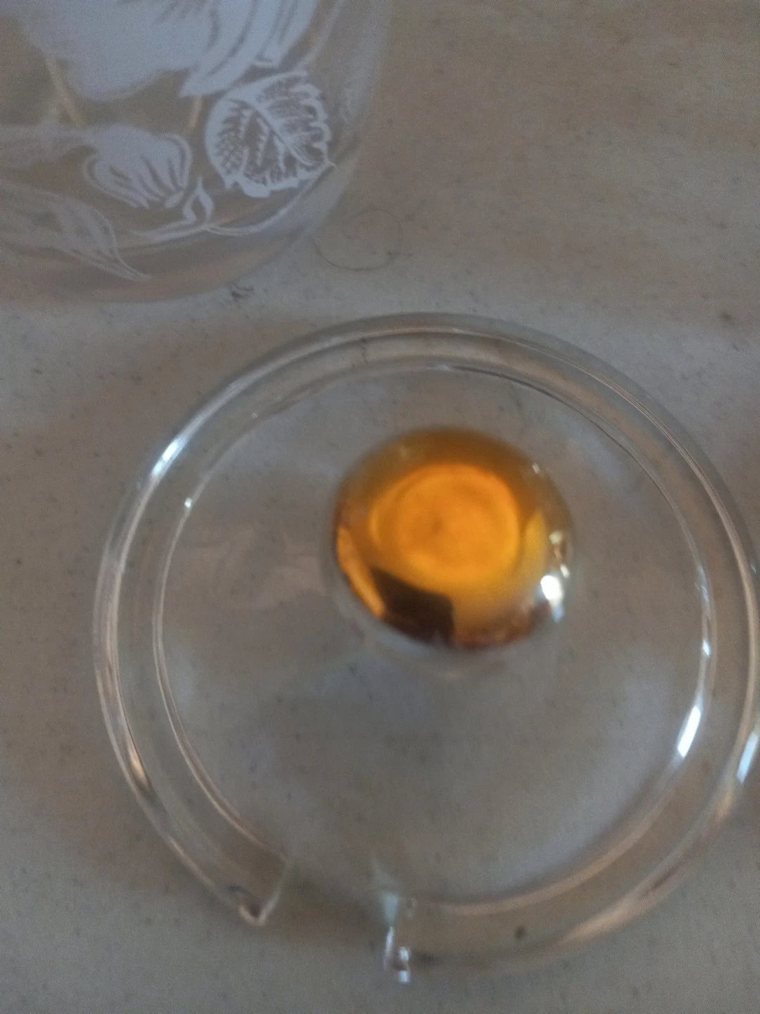 Vtg. Jelly Jar With Lid & Plastic Spoon Clear Glass Floral In Gold Trim Set Of 2 | eBay