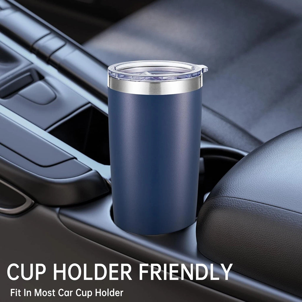 Fashionable 20 oz Vacuum Insulated Tumblers with Lid - Navy 6 Pack for Travel | eBay